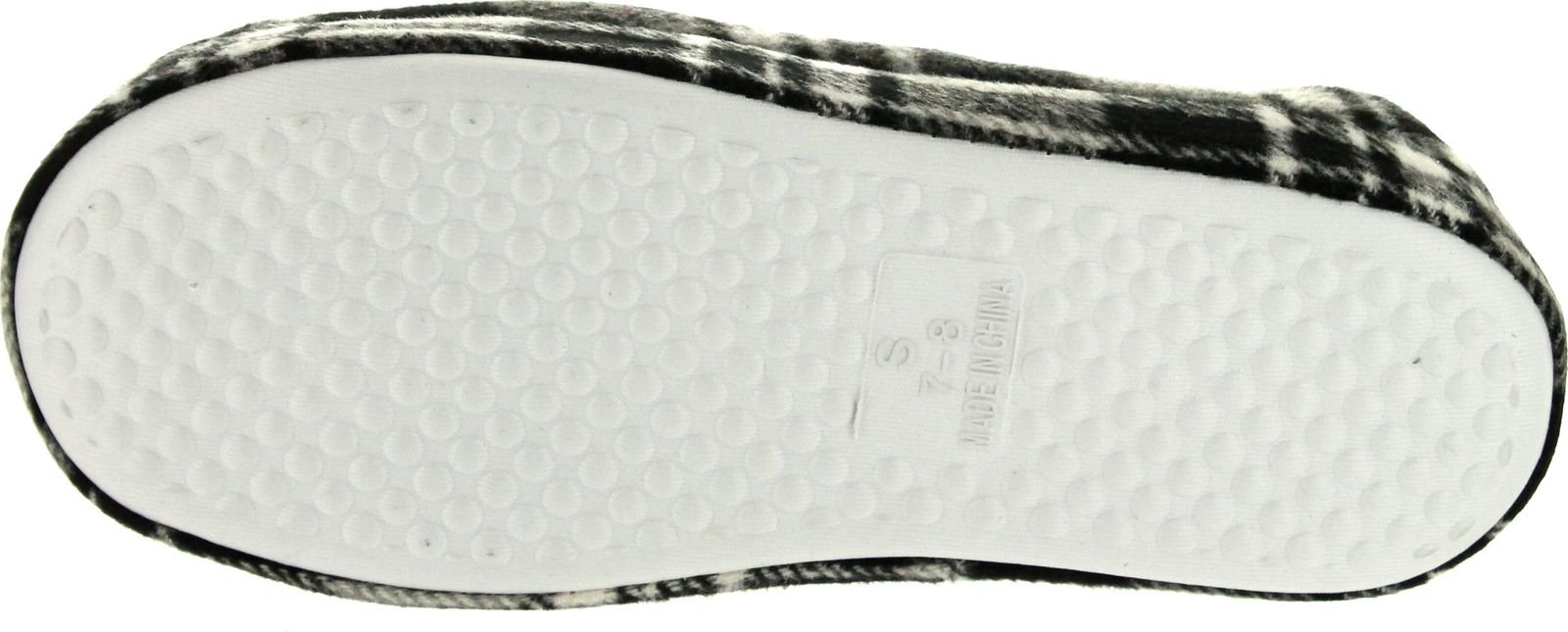 Empire Men's Open Back Plaid Fleece Slippers - Cozy Indoor House Shoes for Winter Comfort | Perfect for Lounging at Home, Relaxing by the Fireplace & Cold Weather Wear