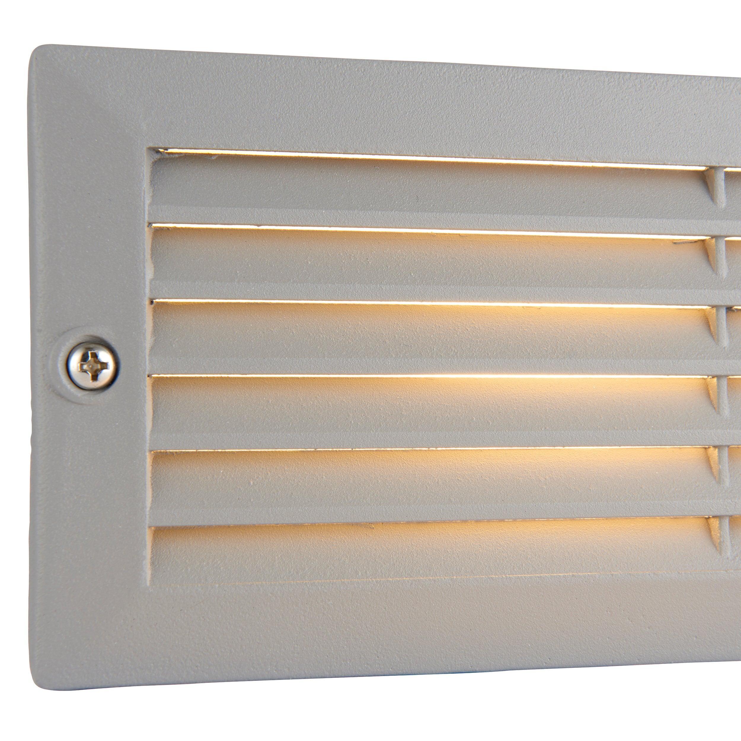 Eco-Friendly Grey Brick Light with Louvre Design - IP44 Rated 40W LED for Outdoor & Garden Lighting