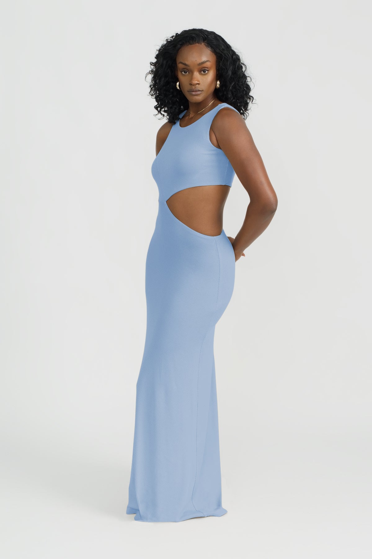 Lottie Maxi Dress in Azure Blue - Flowy Long Summer Dress for Women - Perfect for Beach Vacations, Date Nights & Casual Outings