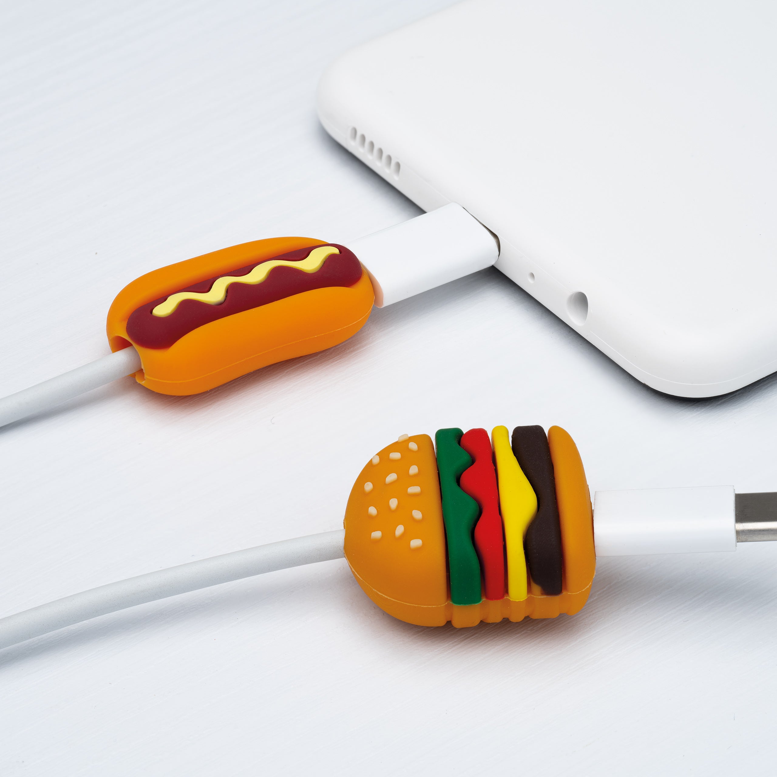 Burger Cable Protector - Durable Cable Management Solution for Home & Office - Organize Wires Safely Under Desks & Furniture