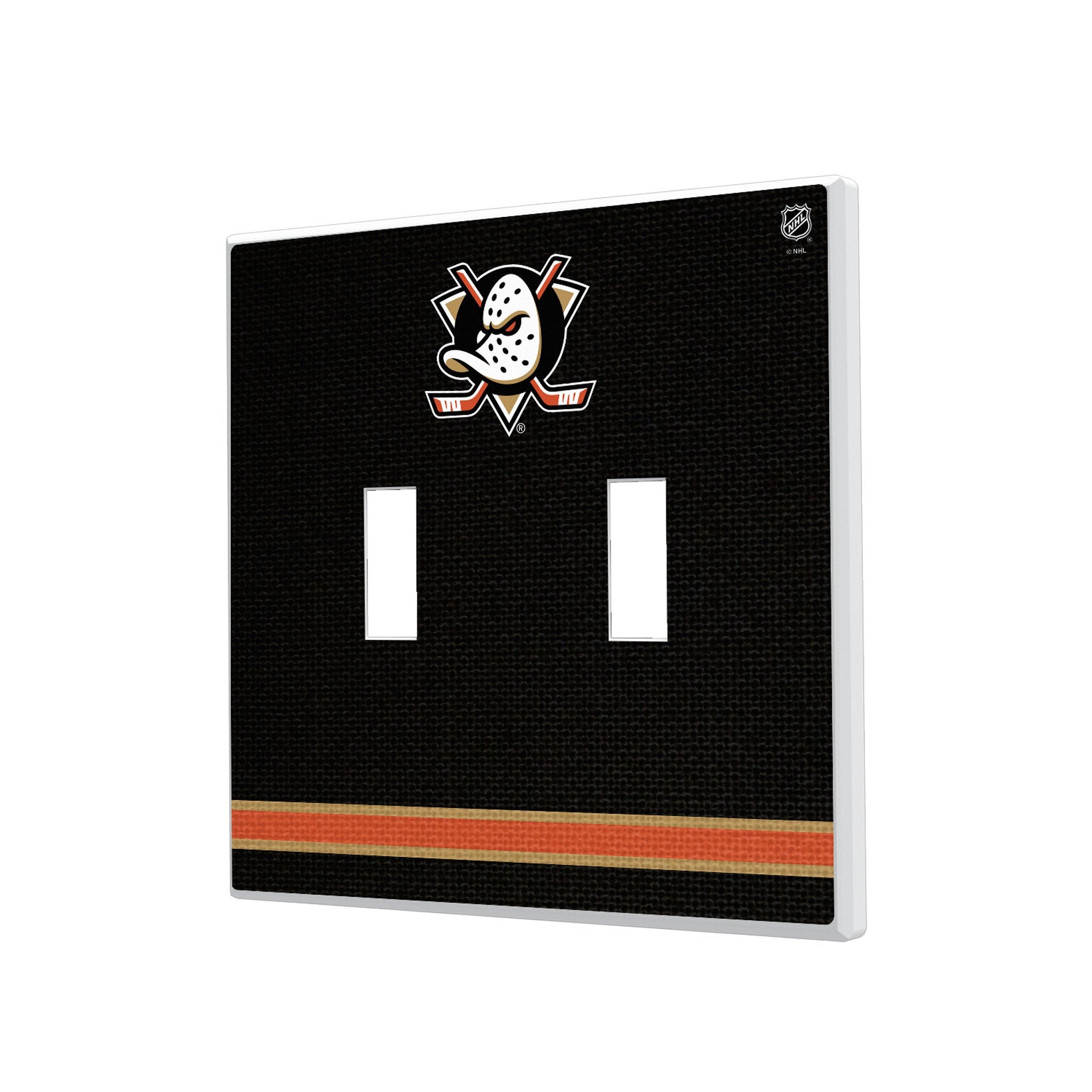 Anaheim Ducks NHL Hockey Team Themed Hidden Screw Light Switch Plate Cover - Perfect for Bedroom, Living Room, and Game Room Decor