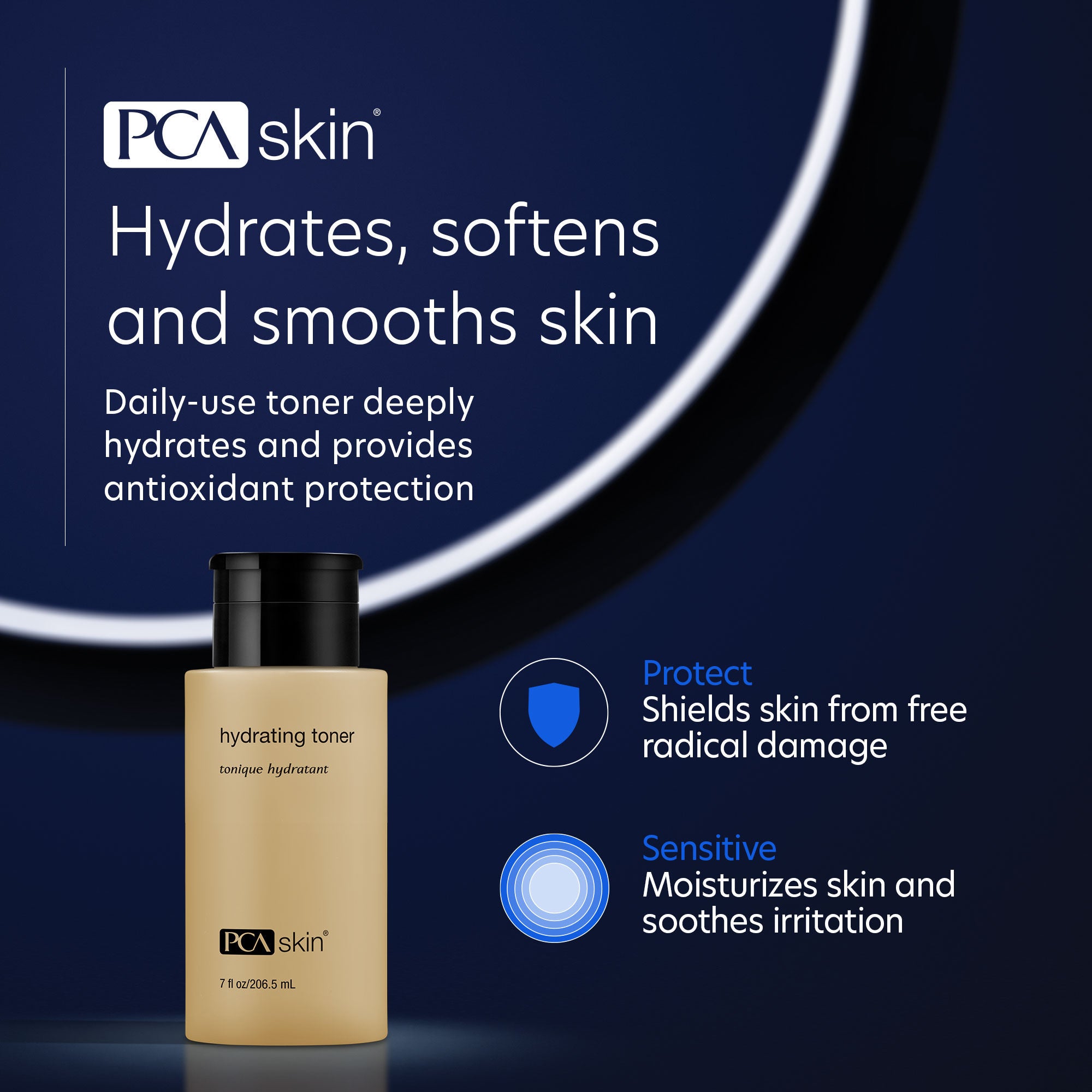 PCA Skin Hydrating Toner - Alcohol-Free Facial Toner for Dry & Sensitive Skin | Hydrate & Balance Skin pH | Perfect for Daily Skincare Routine & Post-Cleansing Use