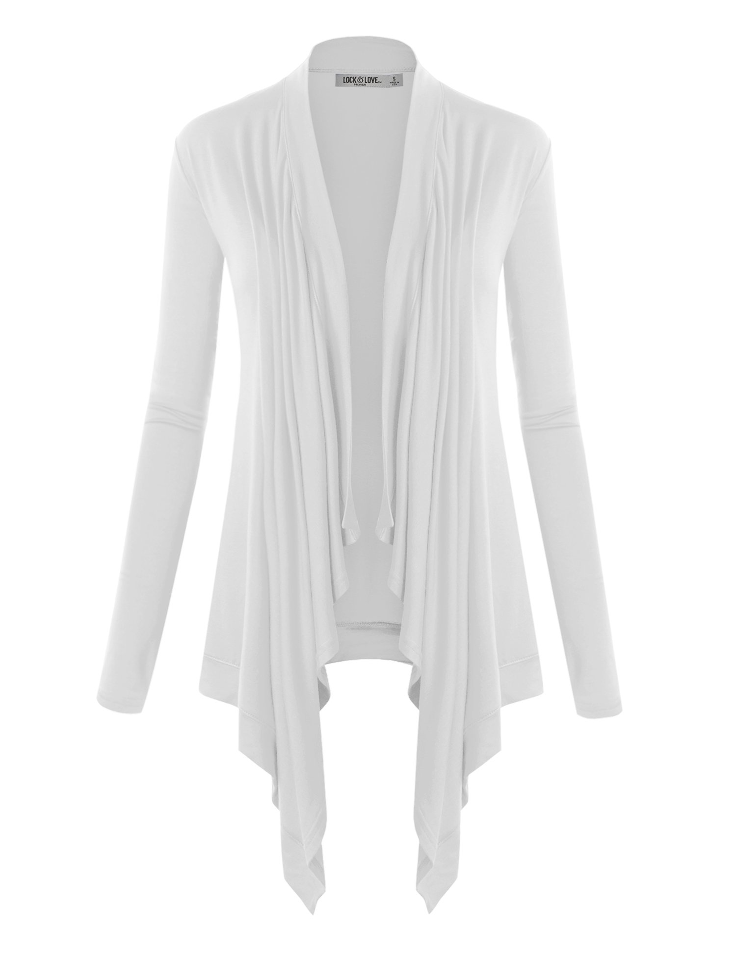Lock and Love Women's Lightweight Long Sleeve Open Front Cardigan Sweater - Perfect for Casual Wear, Office Outfits & Layering in Fall/Winter