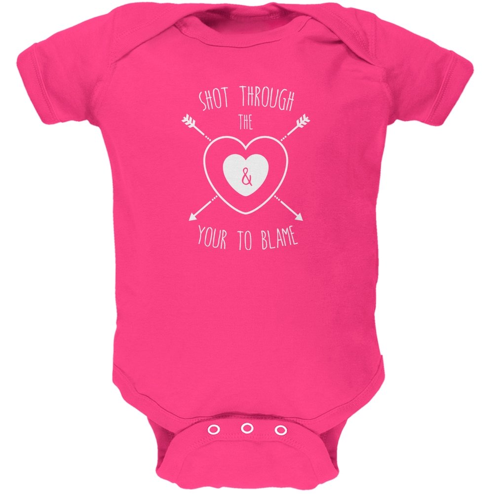 Hot Pink Baby Bodysuit Onesie - Soft Cotton Infant Romper for Newborns & Toddlers - Perfect for Photo Shoots, Playtime & Everyday Wear