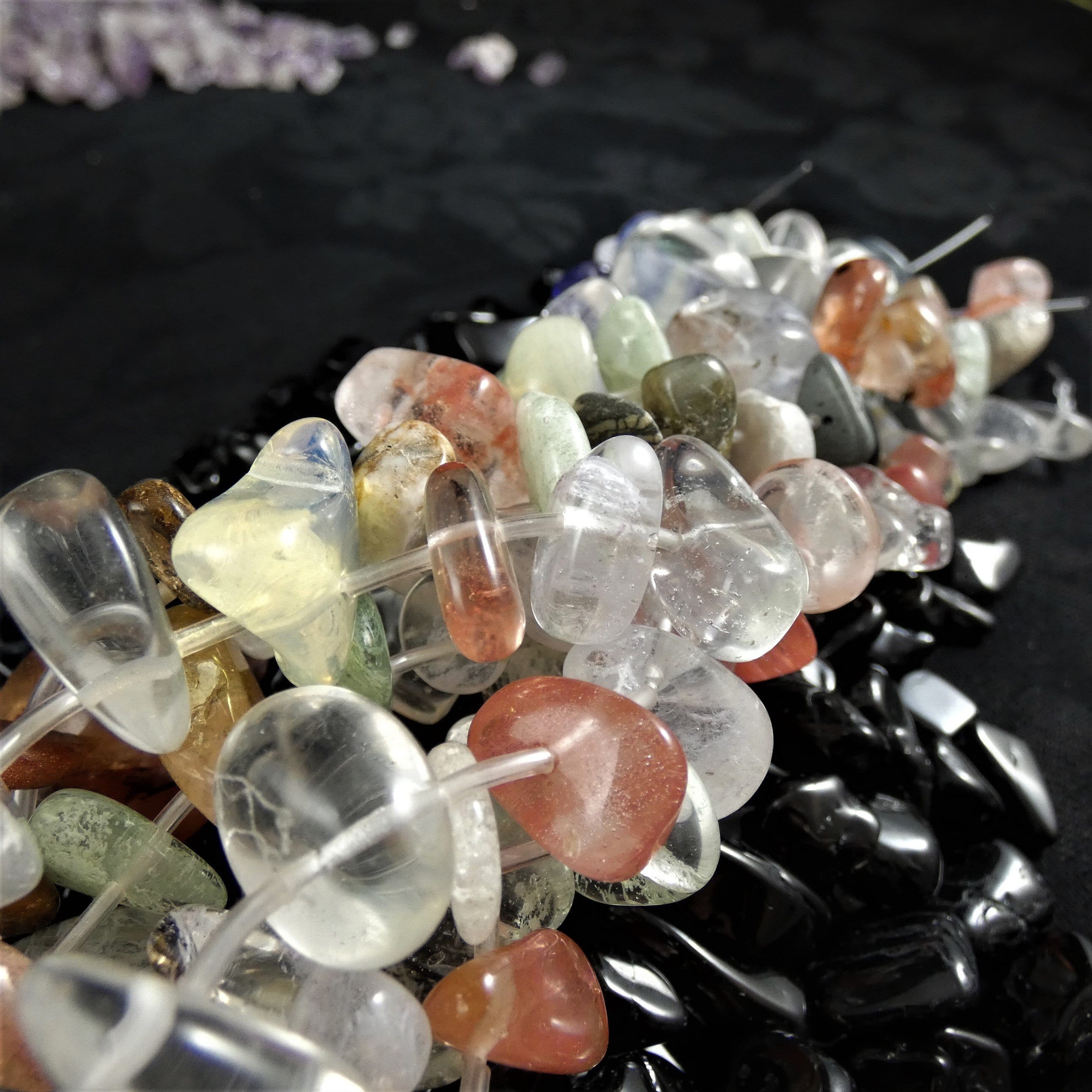 Premium Polished Assorted Quartz Bead Strands for Jewelry Making, DIY Crafts & Home Decor - Natural Gemstone Beads for Necklaces, Bracelets & Spiritual Healing