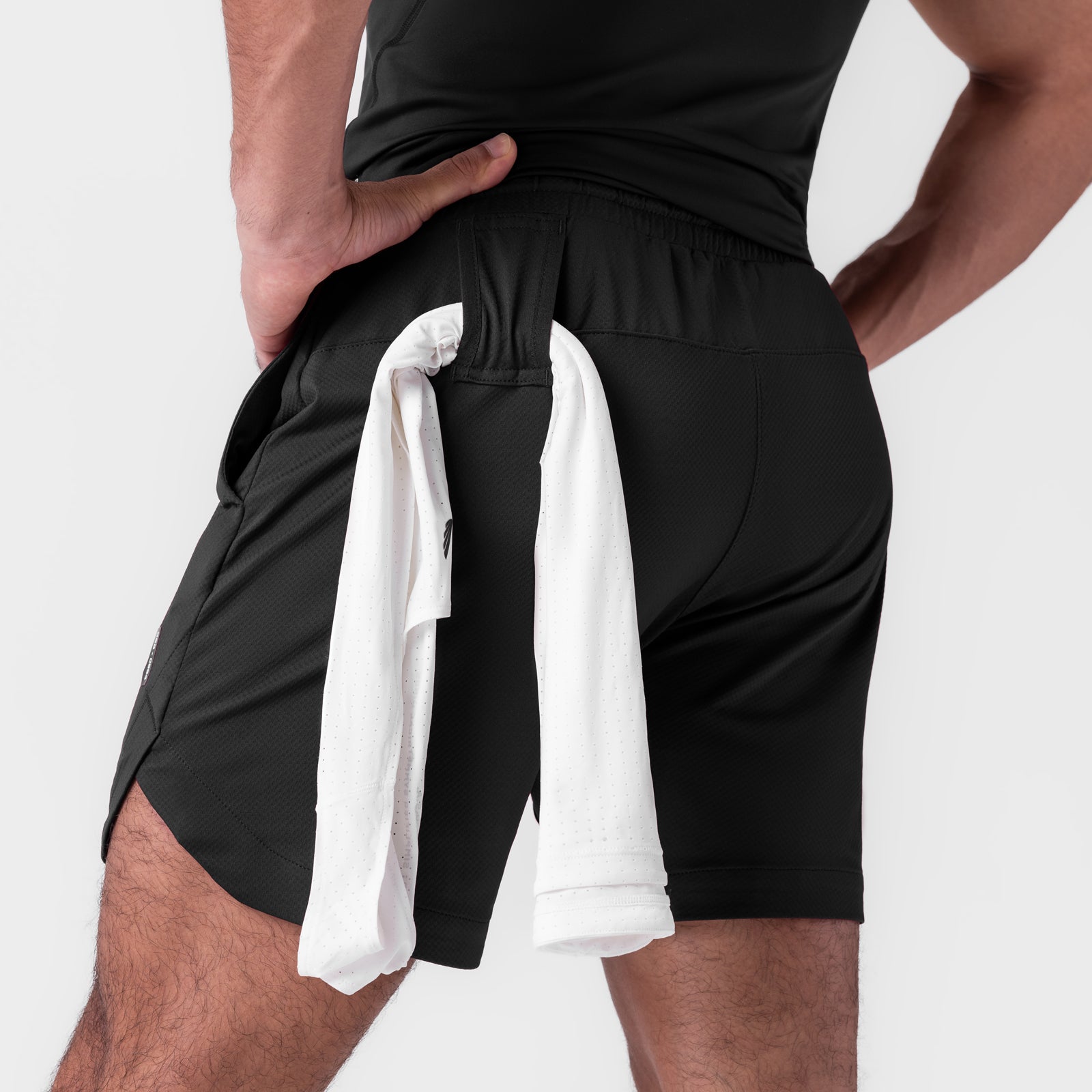 AeroSilver® 7 Linerless Shorts for Men - Breathable Athletic Underwear, Moisture-Wicking & Comfort Fit (Black) - Perfect for Running, Gym Workouts & Everyday Wear