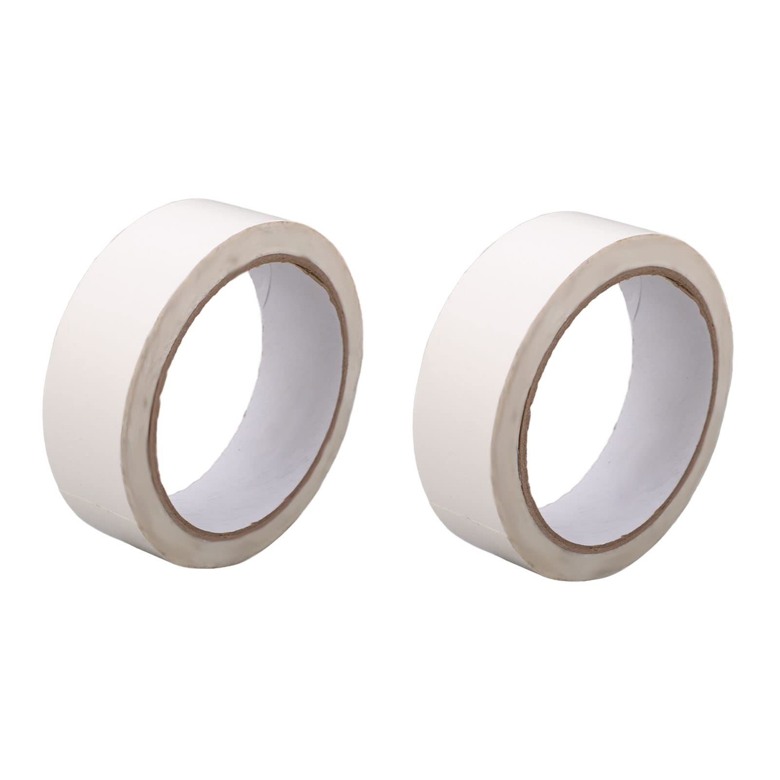 30mm Width Cotton Double Sided Adhesive Tape - 2 Pack 50m Length for Computer Monitor Mounting & Screen Installation | Strong Bonding for Home Office & DIY Projects
