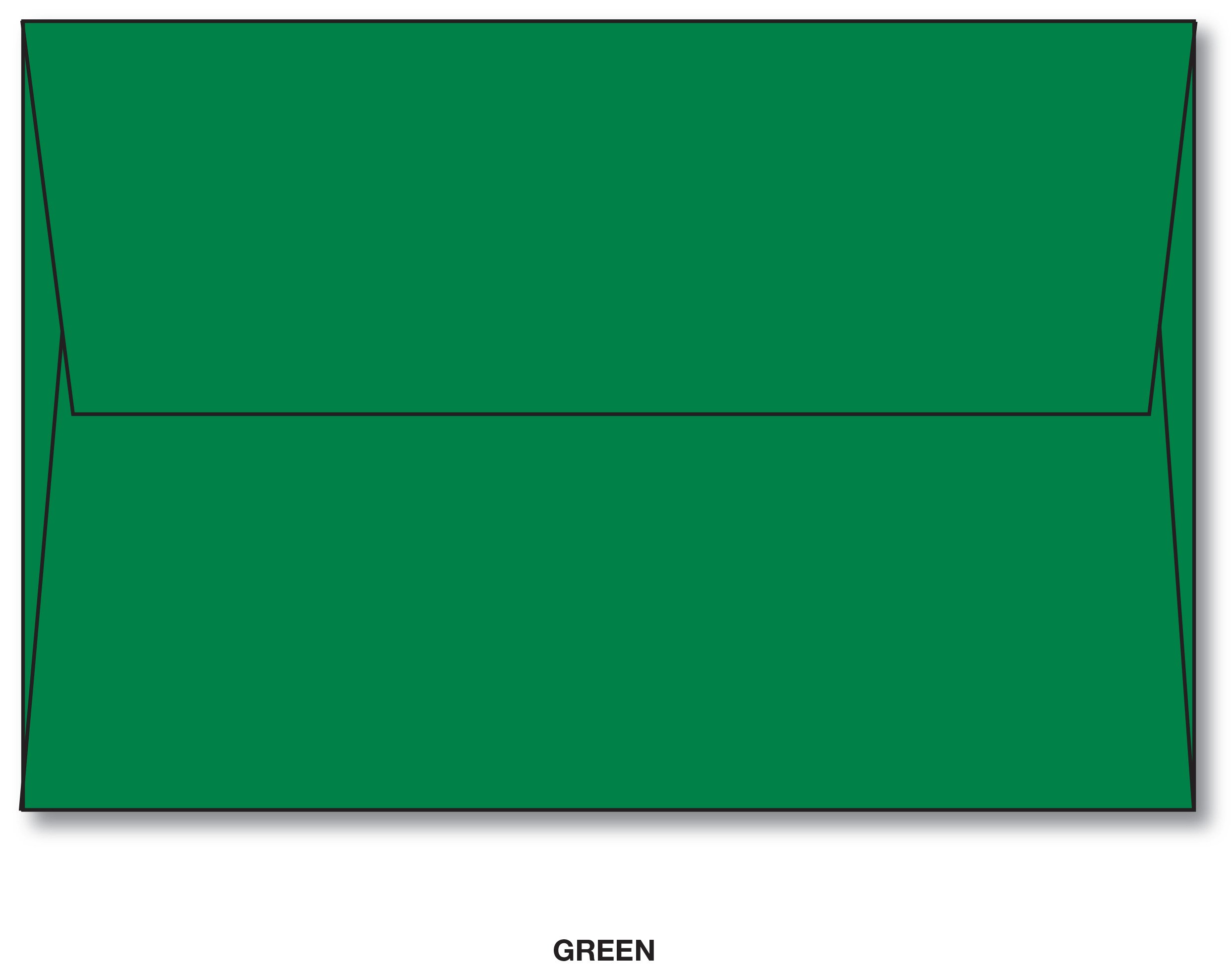 Brite Hue A7 Greeting Card Envelopes - Pack of 250 Green Envelopes for Invitations, Thank You Cards & Wedding Stationery - Perfect for DIY Crafts & Business Correspondence