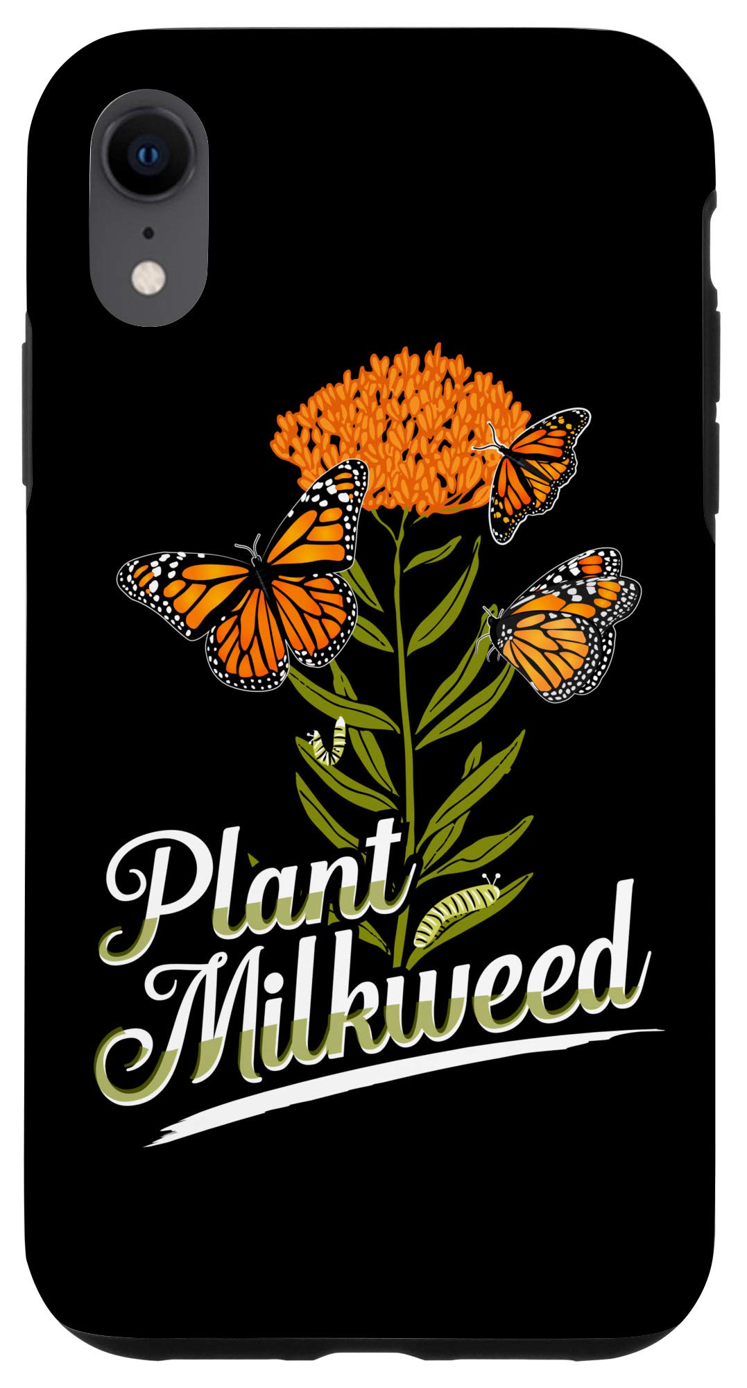 iPhone XR Case - Monarch Butterfly & Milkweed Design - Durable Protective Cover for Everyday Use, Outdoor Activities & Travel