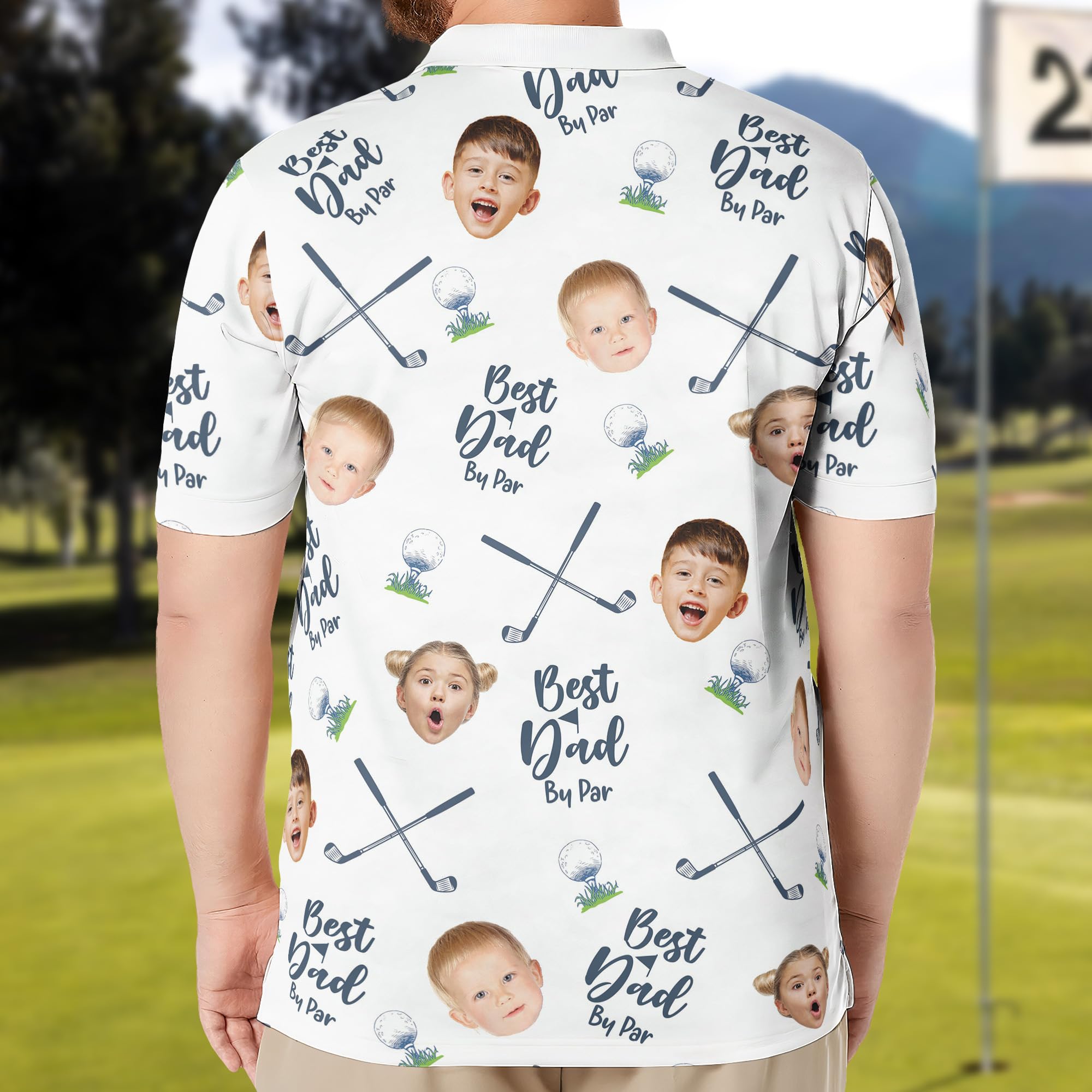 Custom Personalized Men's Golf Shirt | Best Dad Golf Polo for Golf Lovers | Unique Father's Day Gift for Golfers | Perfect for Golf Tournaments & Father's Day Celebrations