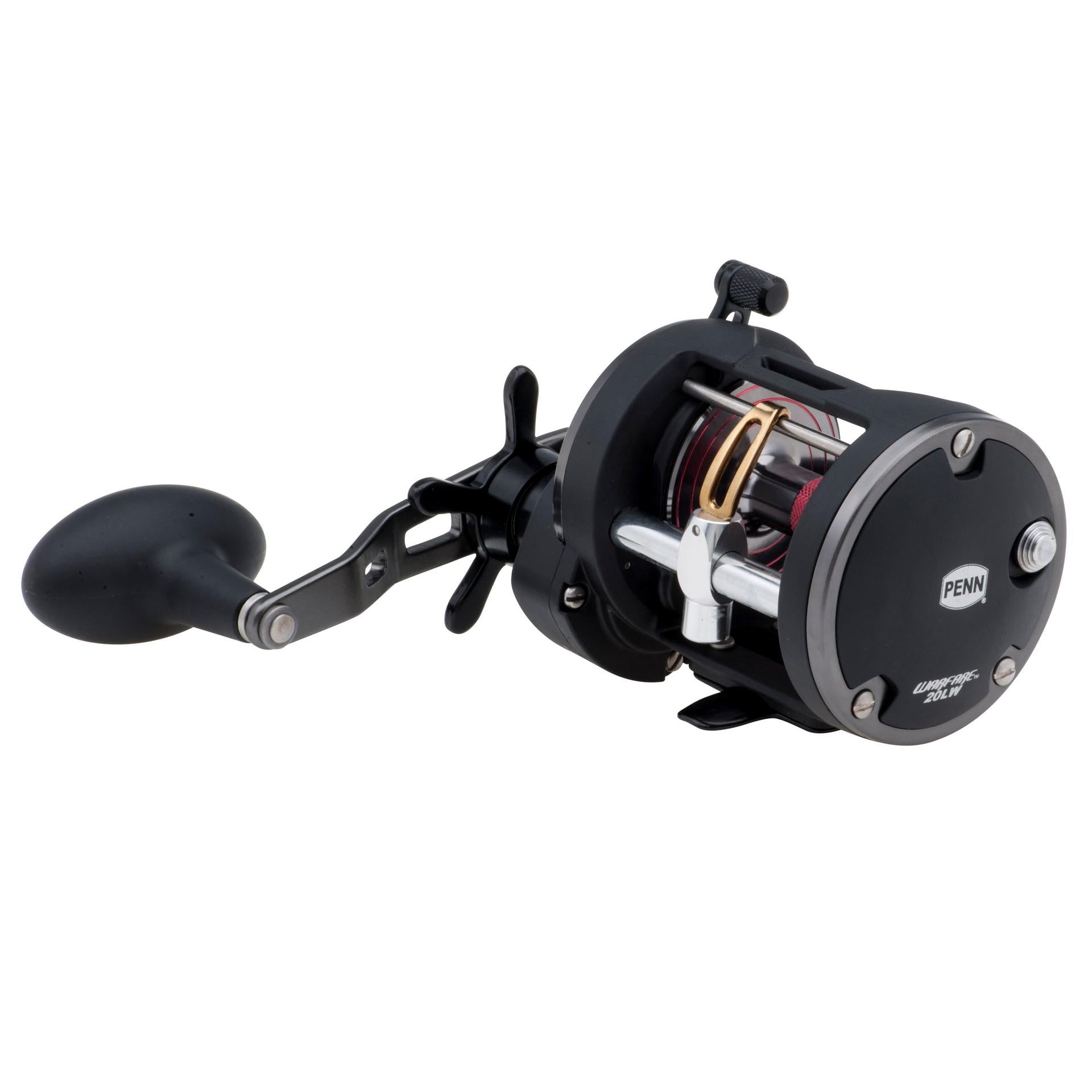 Warfare™ Star Drag Level Wind Conventional Fishing Reel - Saltwater & Freshwater Spinning Reel for Surf Casting, Trolling & Offshore Fishing