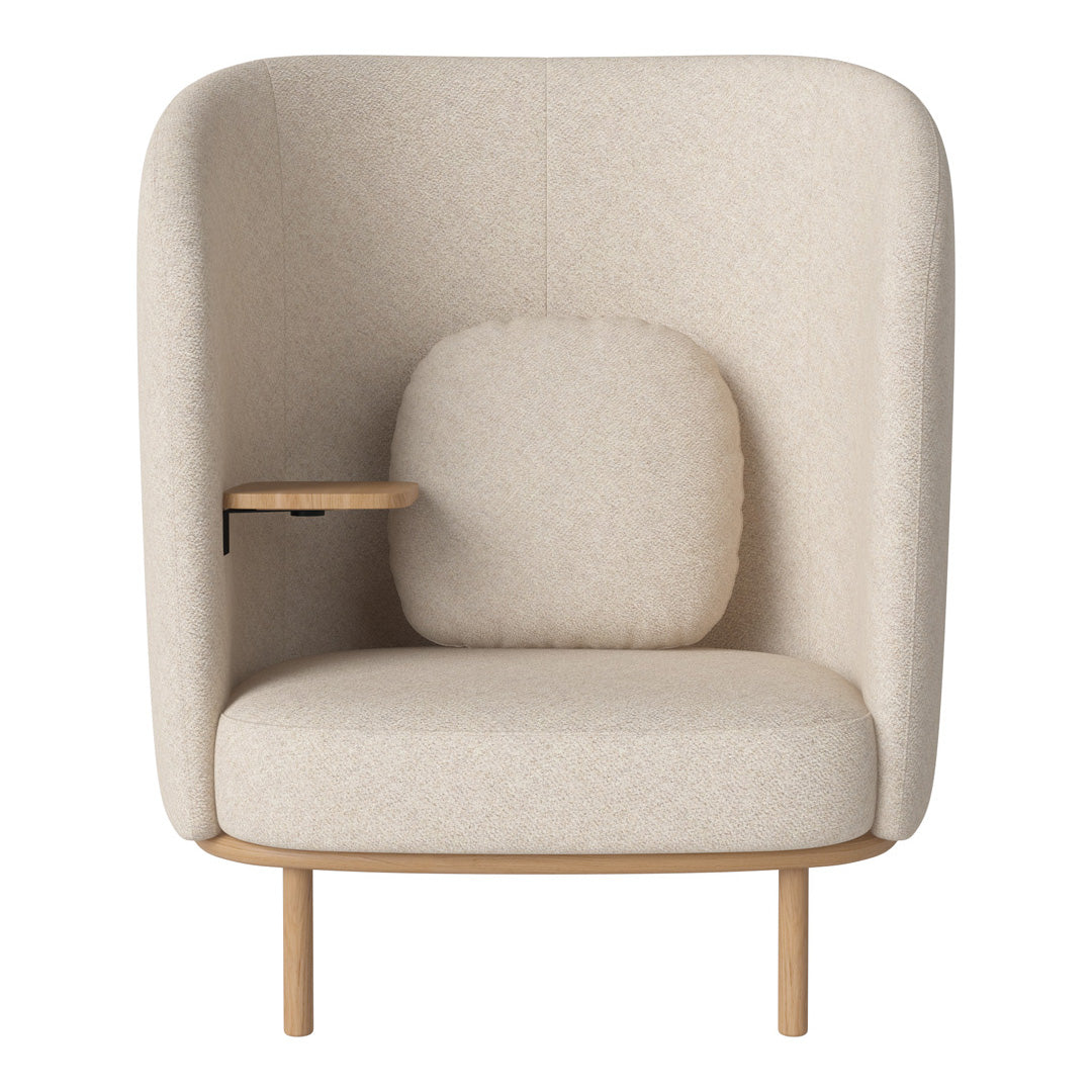 Fuuga Nesting Armchair with Table - Space Saving Modern Lounge Chair for Small Apartments, Living Room, and Office - Perfect for Relaxing, Reading, and Entertaining Guests