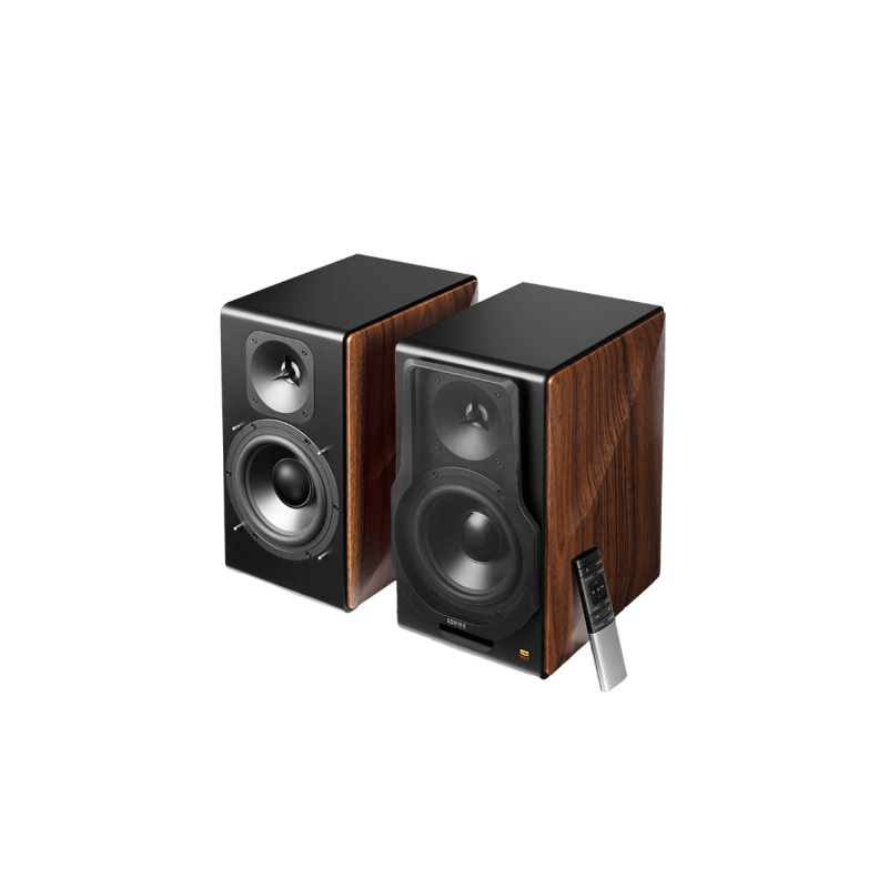 EDIFIER S3000MKII Premium 2.0 Bookshelf Speakers - 256W High Power Wireless Bluetooth Studio Monitor Speakers for Home Theater, Gaming & Music Listening (Brown)