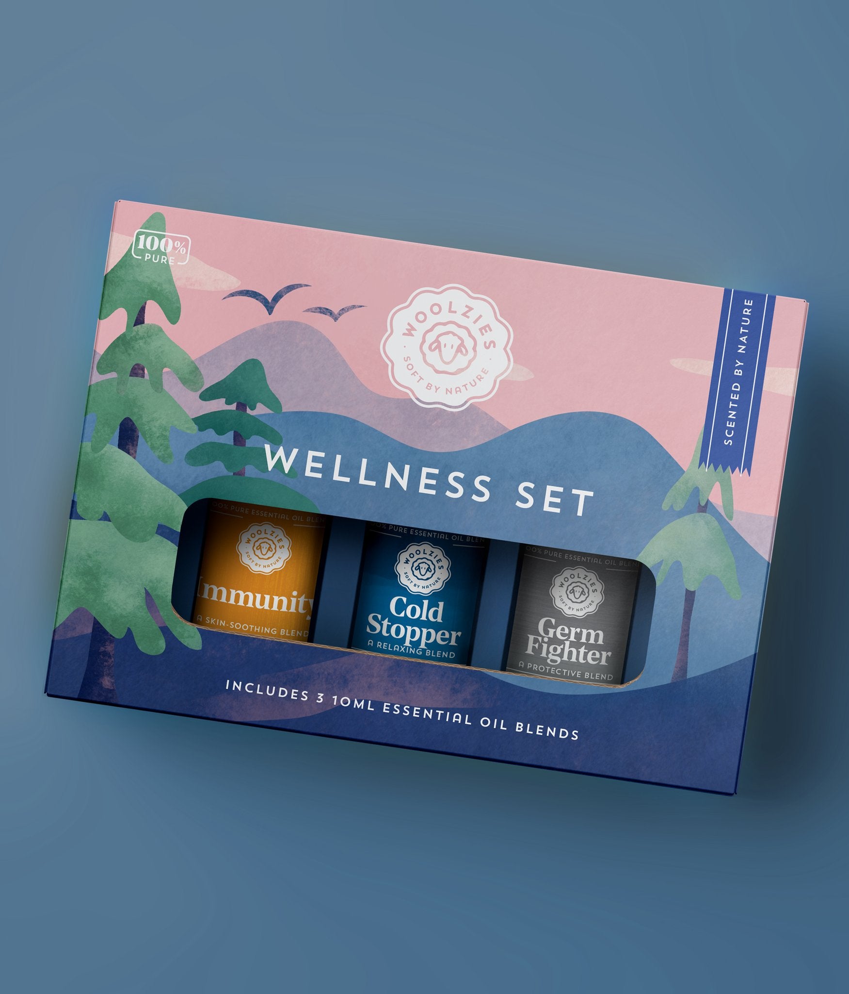 WOOLZIES WELLNESS Essential Oil Set - 100% Pure Therapeutic Grade Aromatherapy Oils for Relaxation, Stress Relief & Home Diffuser
