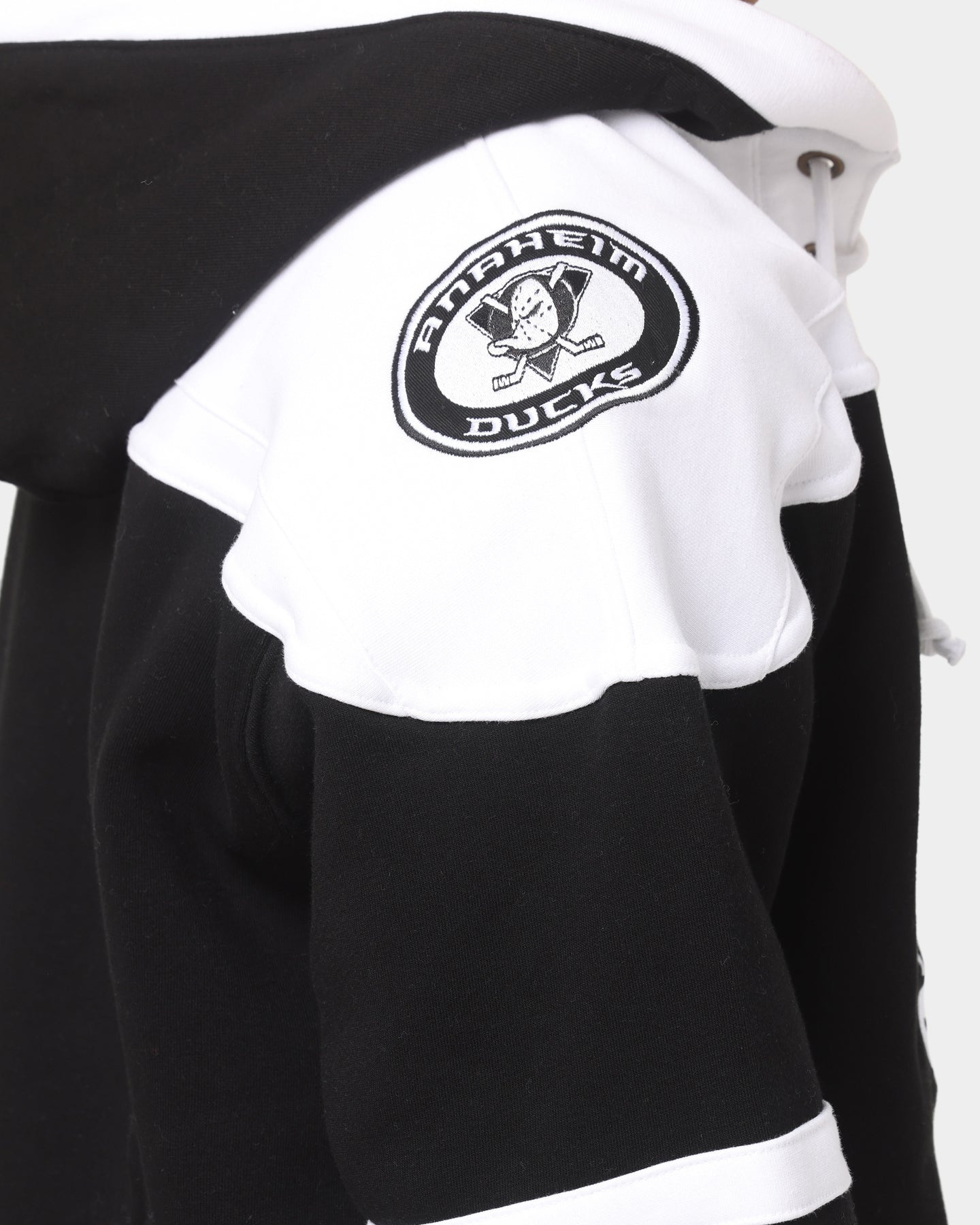**47 Brand Anaheim Ducks NHL Superior '47 Lacer Hoodie - Jet Black - Men's Pullover Sweatshirt for Casual Wear & Game Day**
