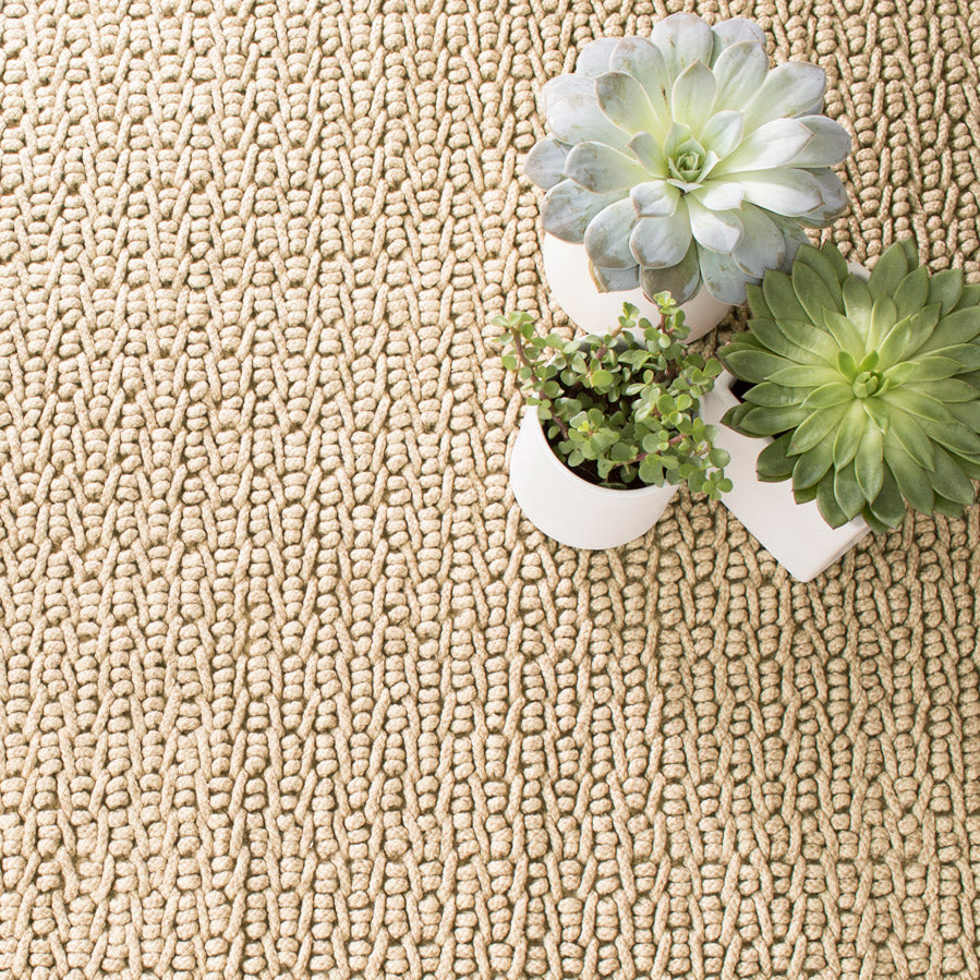 Dash & Albert Veranda Natural Indoor/Outdoor Rug - Perfect for Patio, Deck, Living Room & Sunroom Decor