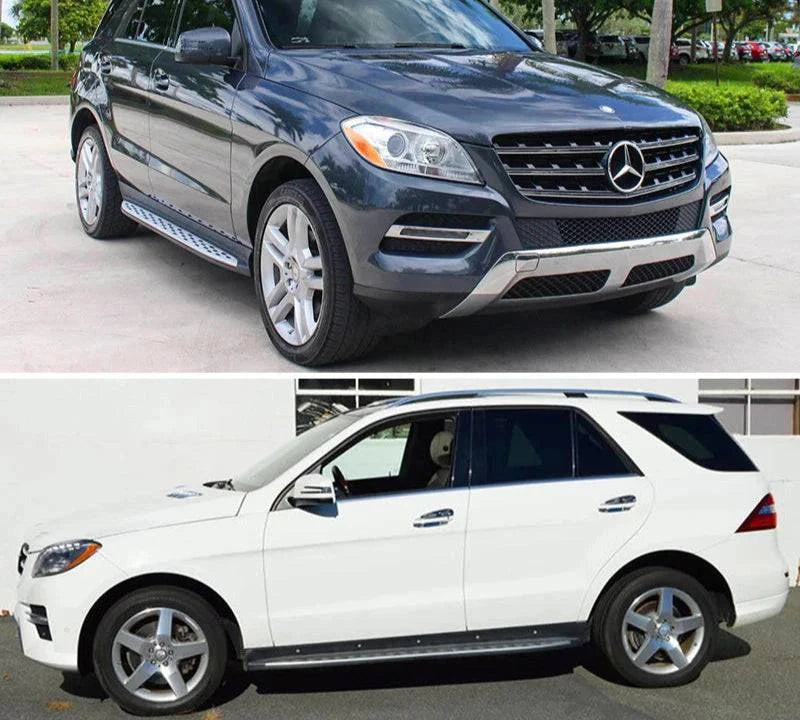 2012-2019 Mercedes Benz ML W166 & GLE Aluminum Running Boards - OEM Style Side Steps - Perfect for Off-Roading & Daily Use