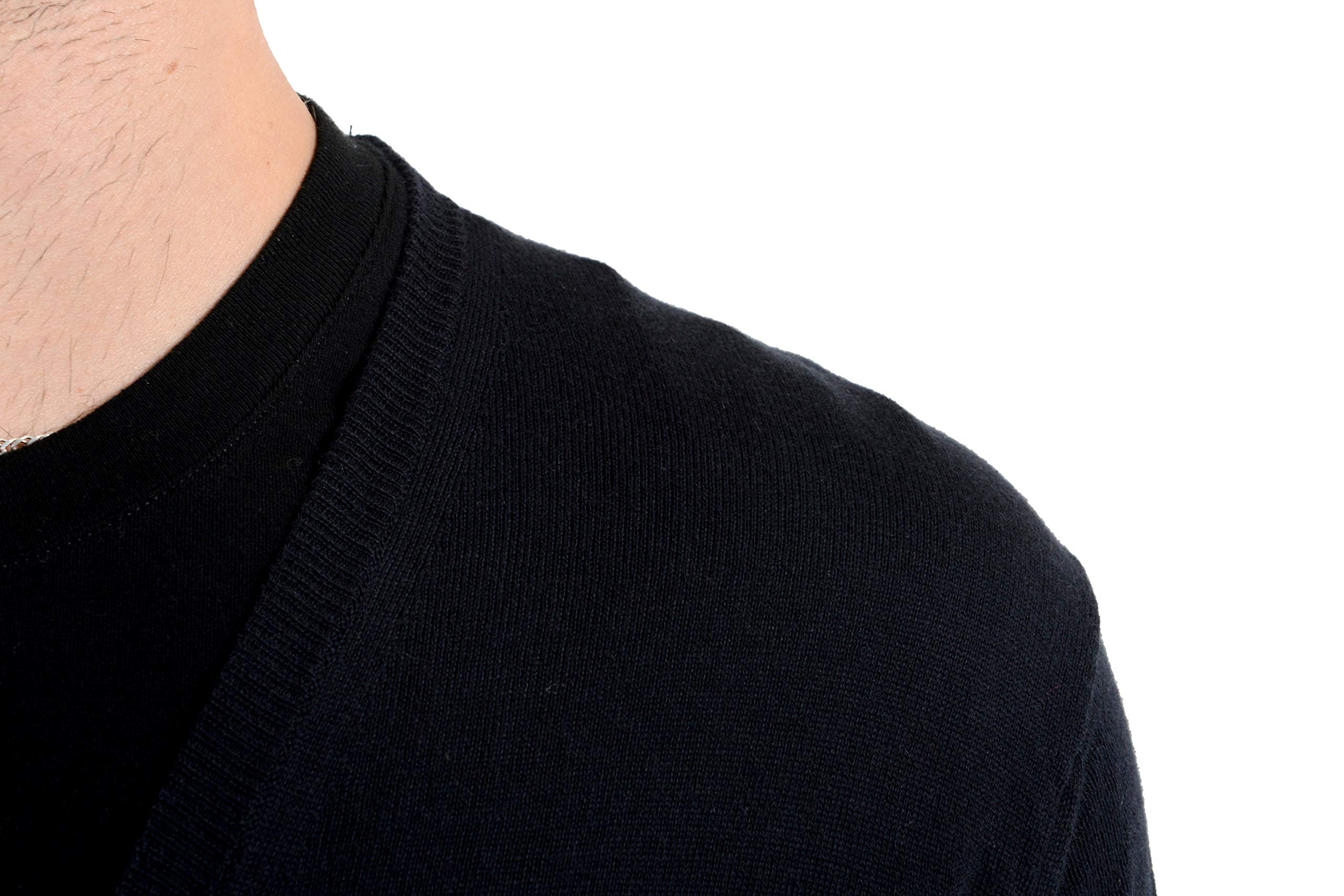 Roberto Cavalli Men's Cashmere Cardigan Sweater - Premium Soft Knit Pullover for Casual & Business Wear