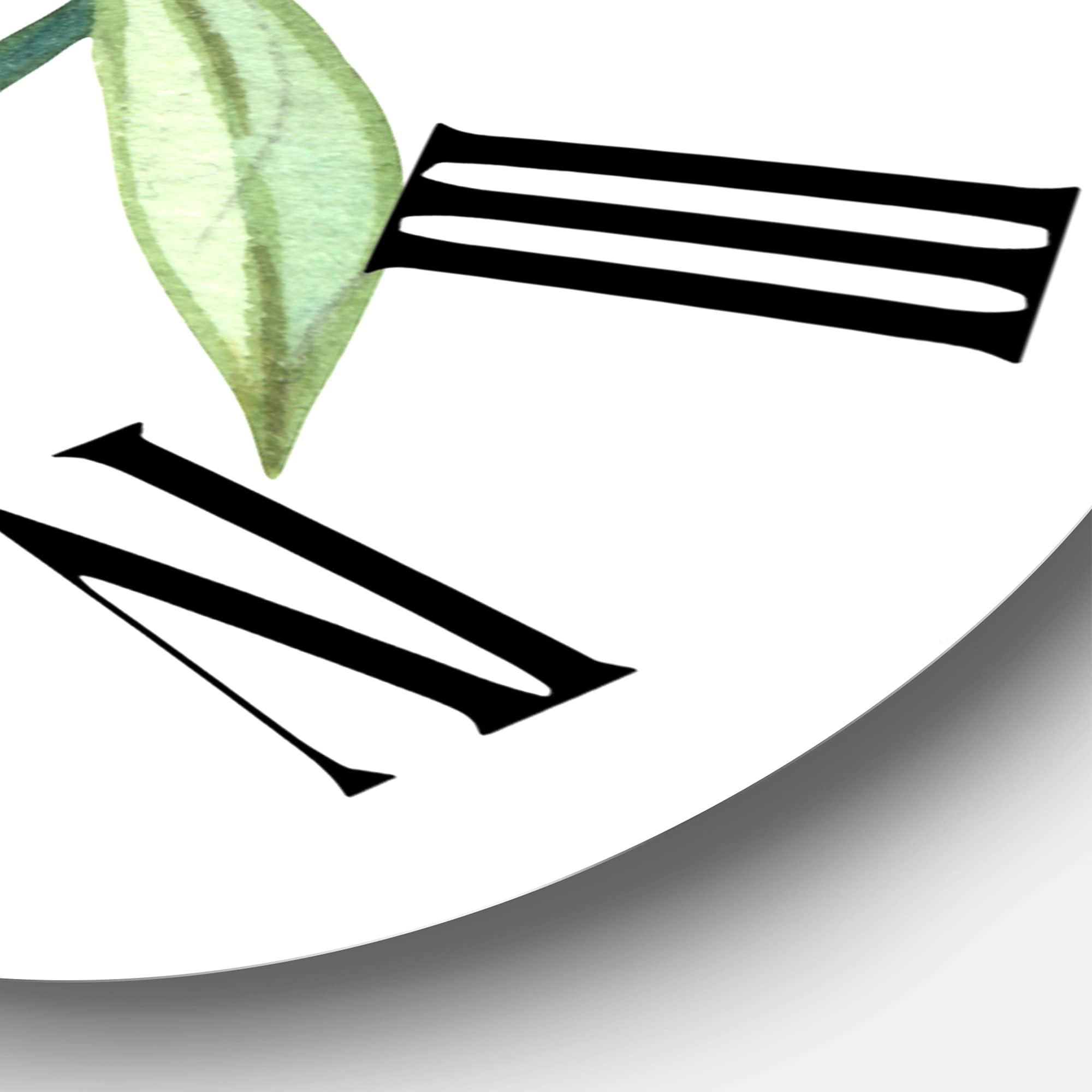 Farmhouse Wall Clock with Two Willow Branches - Large Floral & Botanical Wall Decor for Living Room, Bedroom, or Kitchen | Rustic Home Décor