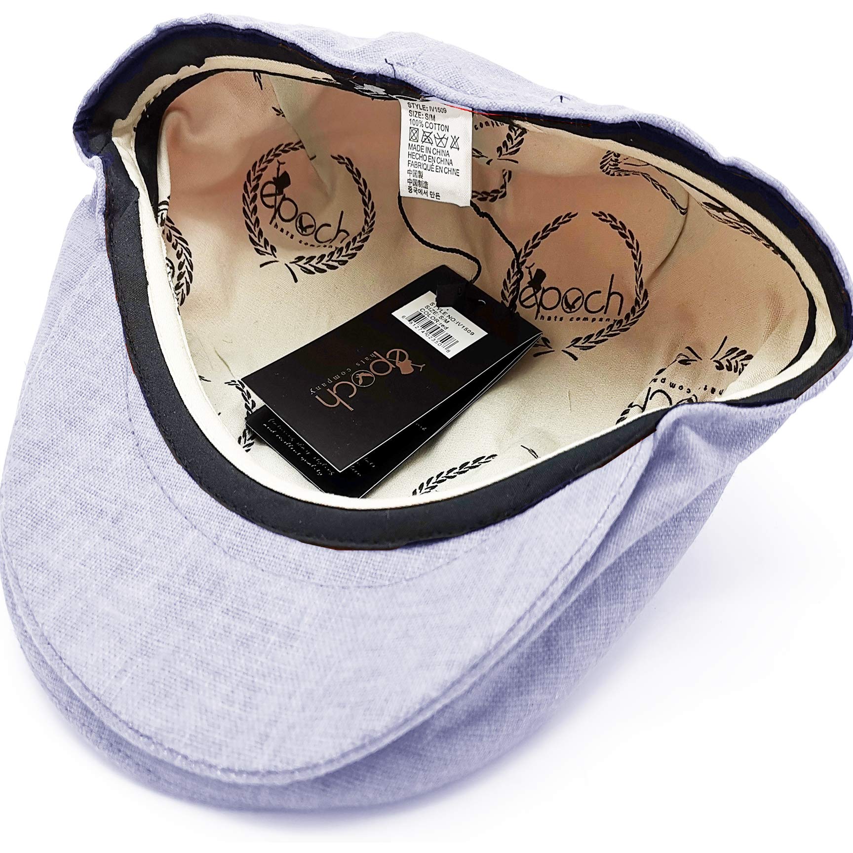 Stylish Men's Linen Flat Ivy Gatsby Summer Newsboy Hat - Vintage 8-Panel Cap for Casual Outfits & Summer Beach Wear