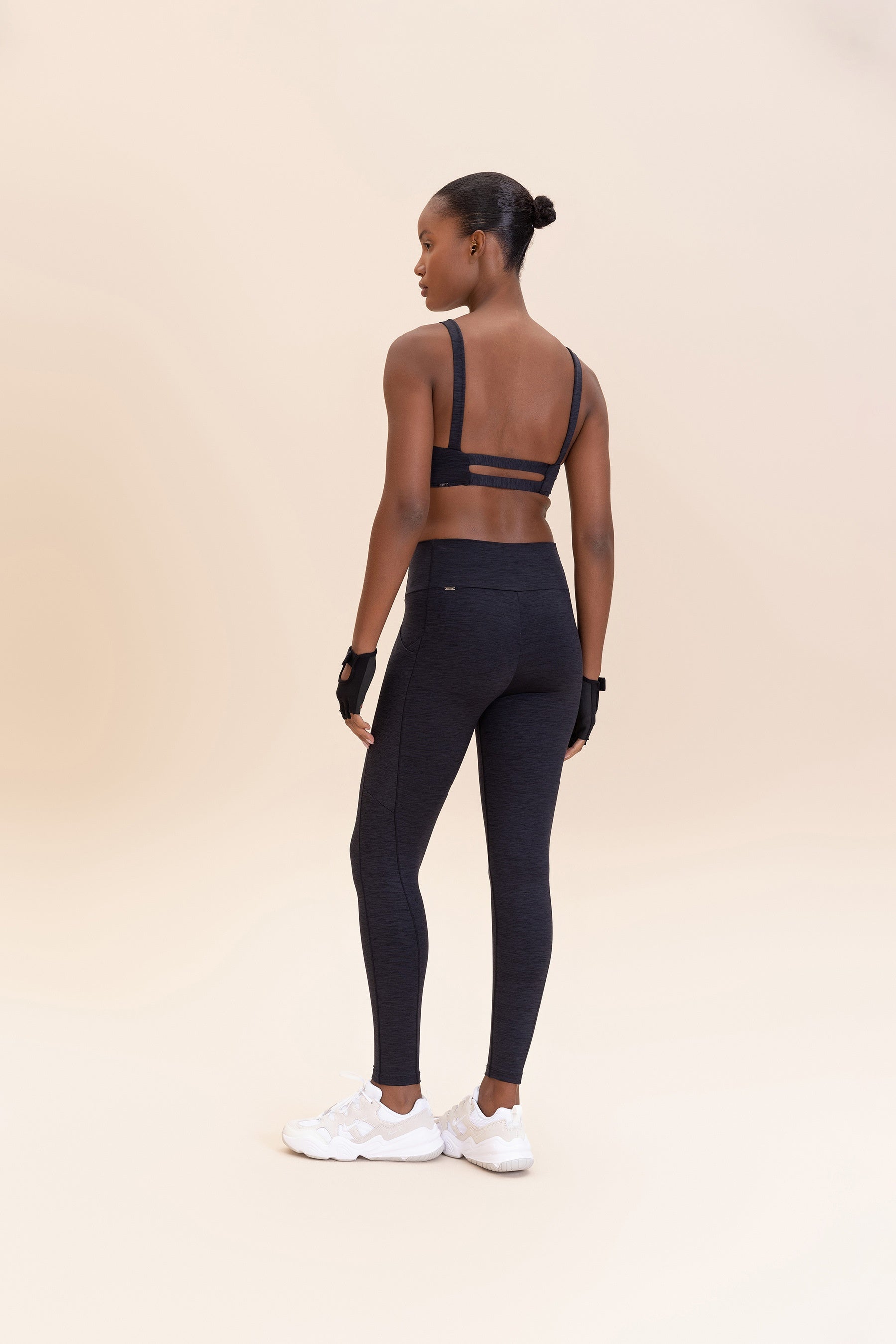 Melange Leggings for Women - High Waisted Yoga Pants with Pockets - Soft & Stretchy Workout Leggings for Running, Gym, Lounge & Everyday Wear