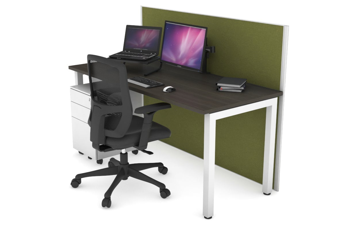 Horizon Quadro Square Legs Office Desk - 1200L x 700W Modern Workstation for Home & Office - Perfect for Remote Work, Study & Small Spaces
