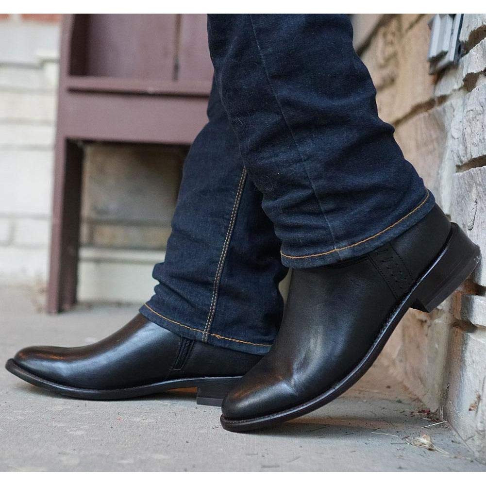 Soto Boots Men's Roper Cowboy Boots H4003 - Genuine Leather Western Boots for Men | Durable & Comfortable for Riding, Work & Casual Wear