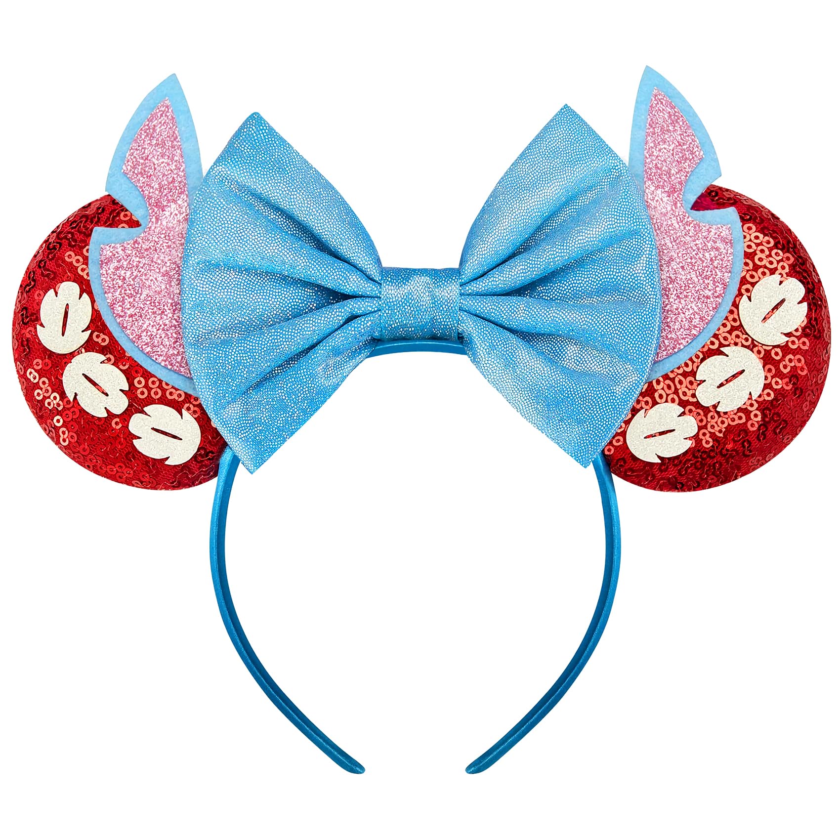 Sparkly Sequin Mouse Ears Headbands for Women, Girls & Boys | Glitter Bow Hair Accessories for Kids & Adults | Perfect for Birthday Parties, Halloween Costumes, Disney Trips & Theme Park Visits