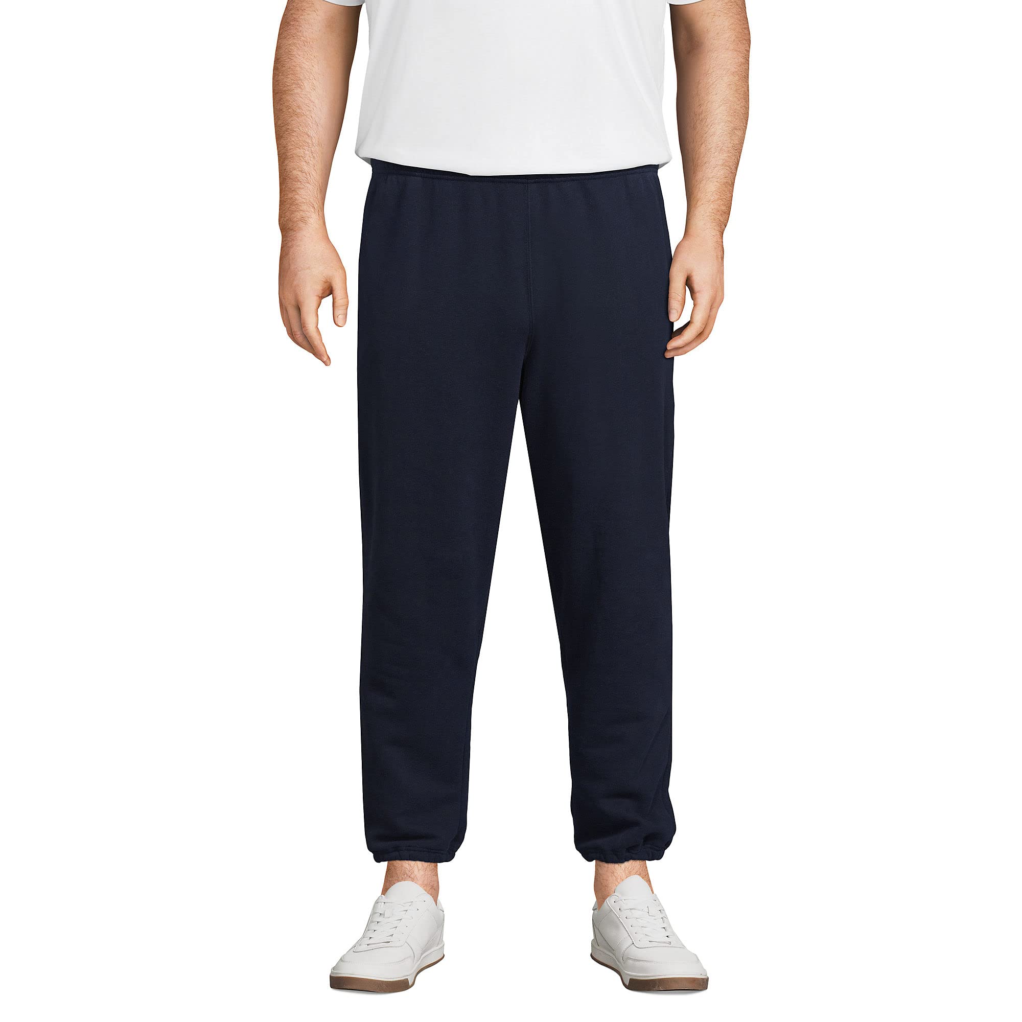 Lands' End Men's Serious Sweats Sweatpants - Comfortable Fleece Lounge Pants for Relaxing at Home, Gym, or Running Errands
