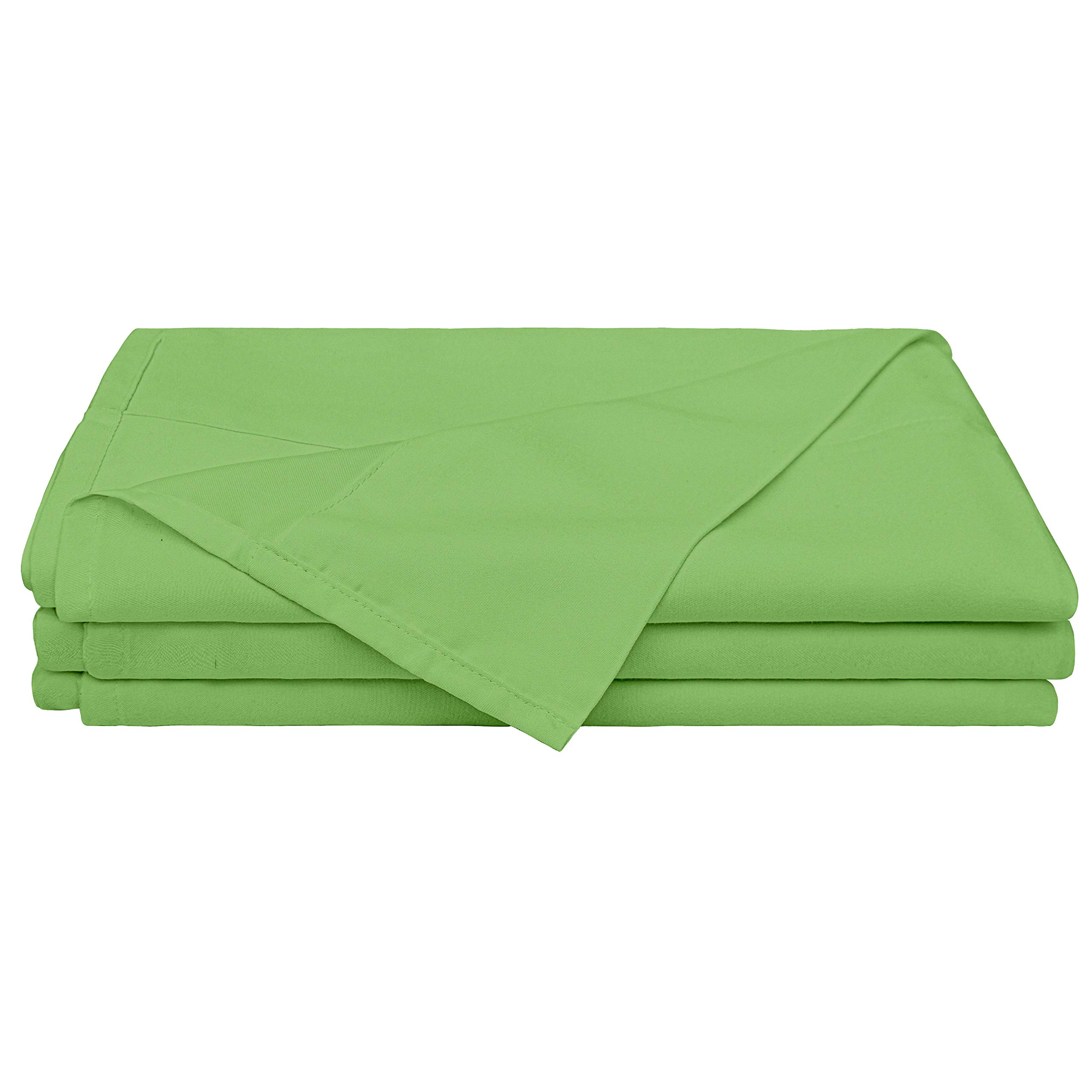 Luxury 1800 Thread Count California King Microfiber Flat Sheet - Wrinkle & Fade Resistant, Sage Green - Perfect for Master Bedrooms & Guest Rooms