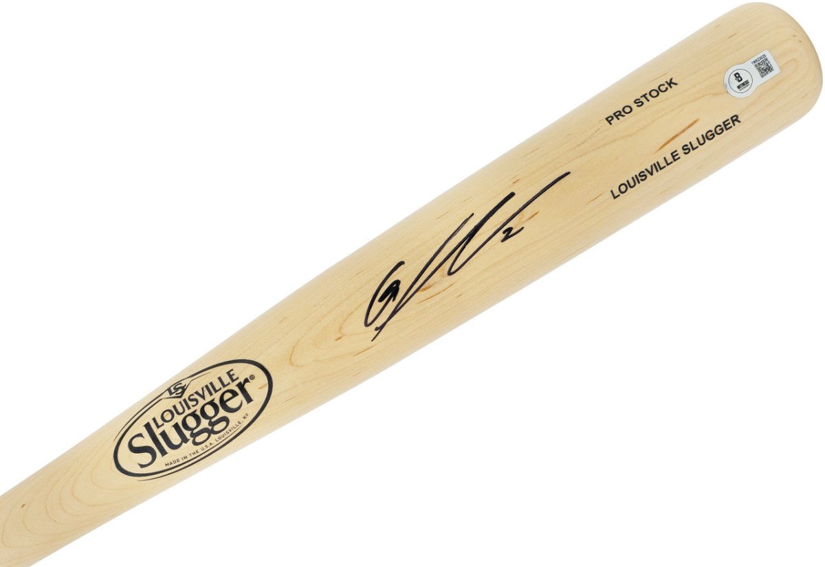 Gunnar Henderson Baltimore Orioles Autographed Tan Louisville Slugger Baseball Bat - Signed MLB Collectible for Fans & Memorabilia Display
