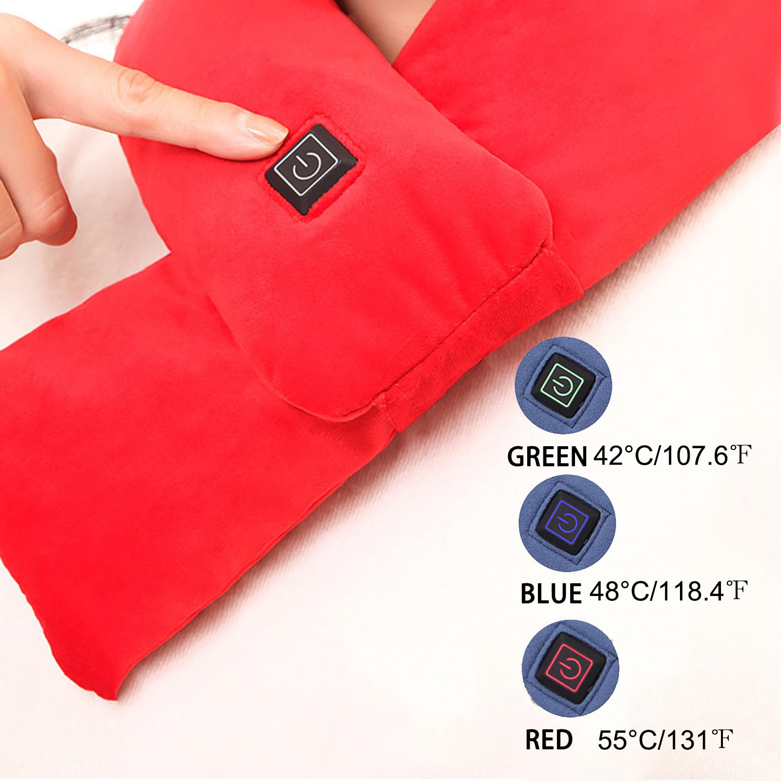 Oelaio Prime of The Day Deals - USB Heated Scarf for Neck & Shoulder Warmth - Winter Cold Protection for Men & Women - Perfect for Outdoor Activities, Commuting & Christmas Gifts