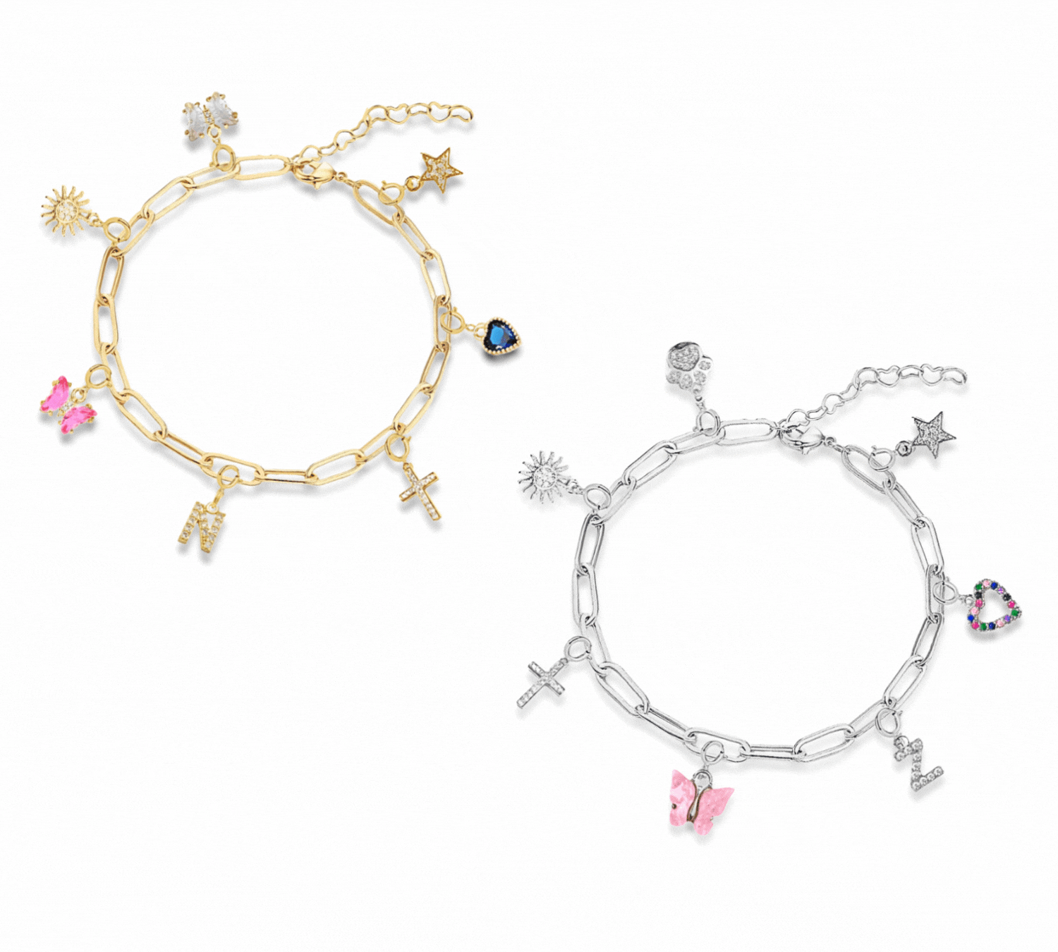 Elegant Charm Bracelet with Assorted Charms - Perfect for Gifts, Parties & Everyday Wear | Trendy Jewelry for Women & Girls