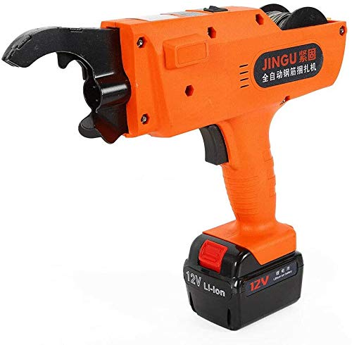 Automatic Handheld Rebar Tier Tying Machine - Steel Bar Binding Tool for 30mm-60mm Rebar with Charger | Construction Site, Concrete Reinforcement & DIY Projects