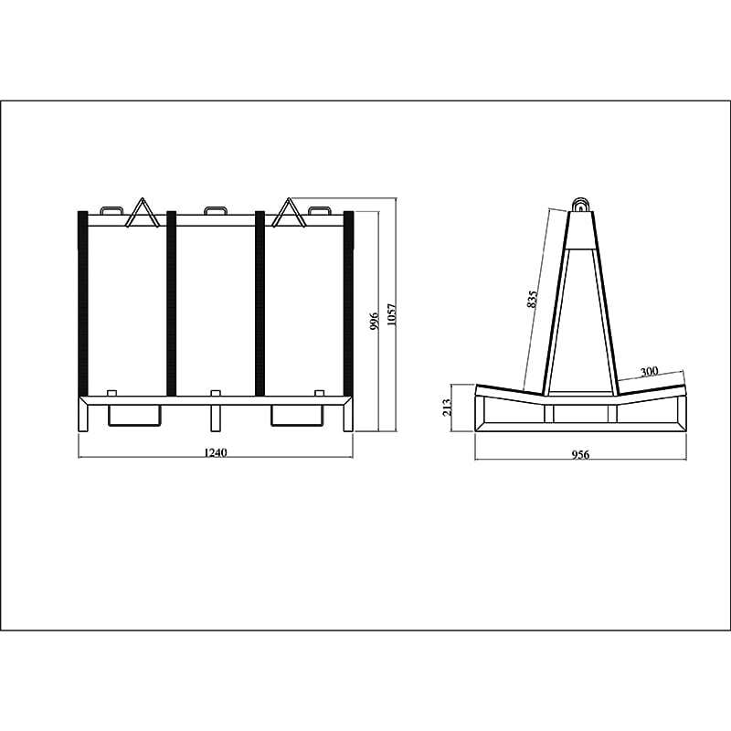 Aardwolf DFF200 Demountable Frame - Heavy Duty Modular Frame for Industrial Shelving & Warehouse Storage | Perfect for Warehouses, Factories & Retail Storage Solutions