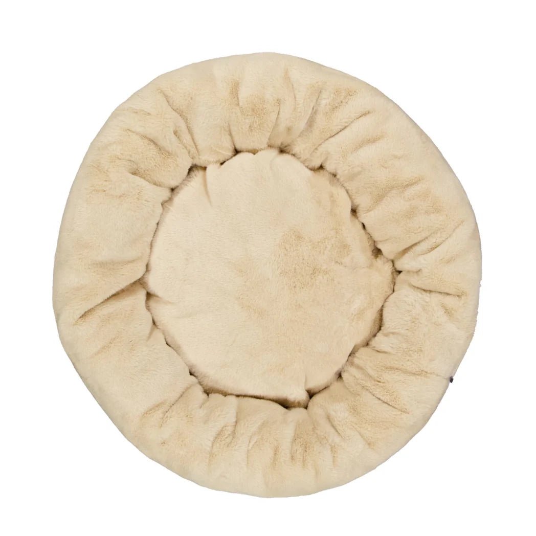 Luxury Plush Fur Dog Bed for Small Medium Large Dogs - Soft & Cozy Pet Bed with Removable Washable Cover - Perfect for Crates, Kennels & Home Use