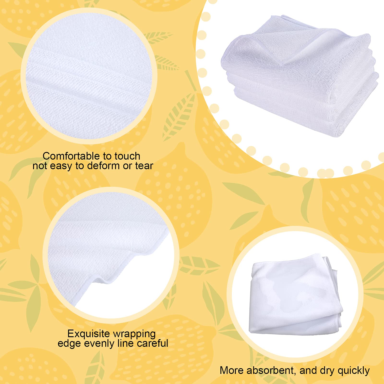 Premium Sublimation Blank Towels - DIY Microfiber Kitchen & Dish Towels Set - 16