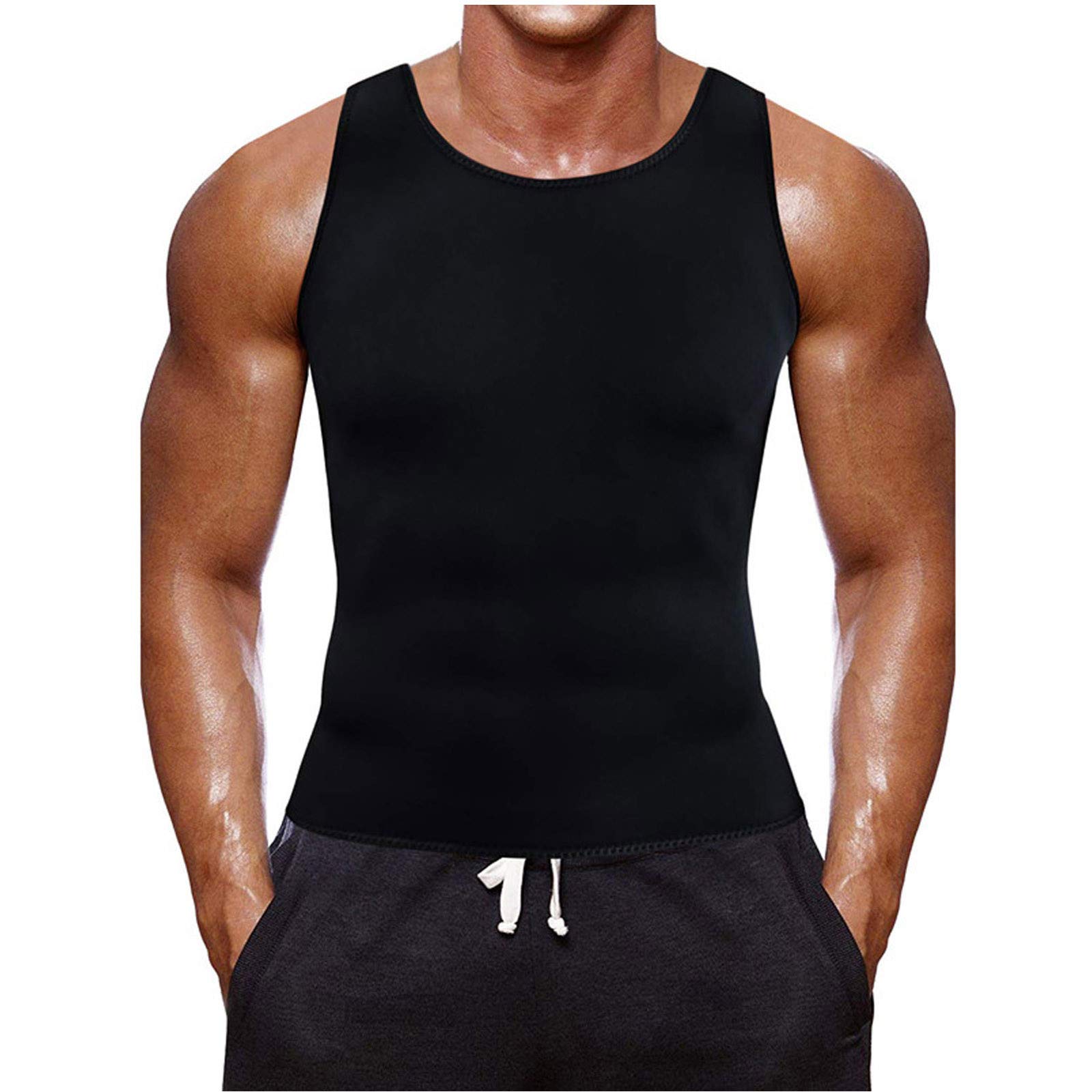 EDTO Men's Fitness Sports Vest - Breathable Sweat Absorption Silver Coated Workout Shirt for Bodybuilding & Gym Training - Perfect for Weightlifting, Running & CrossFit