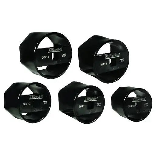 Ken Tool 30415 5-Piece Axle Nut Socket Set - Heavy Duty Lug Nut Removal Kit for Trucks, Cars & SUVs - Perfect for Auto Repair Shops & DIY Mechanics