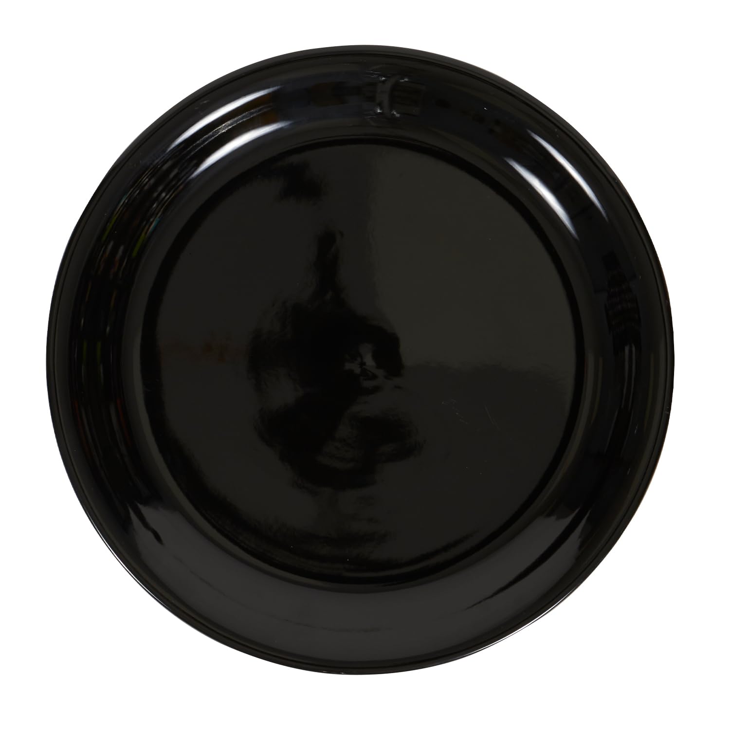 Premium Glossy Ceramic Dinner Plate Set - Large Black Kitchen Plates for Dining, Restaurants & Elegant Dinner Parties