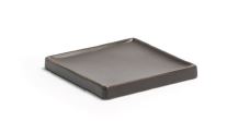 Premium FOH Square Stoneware Dinner Plates - Set of 4 (12-Piece Collection) - Durable Ceramic Dishes for Everyday Dining, Entertaining & Restaurant Use