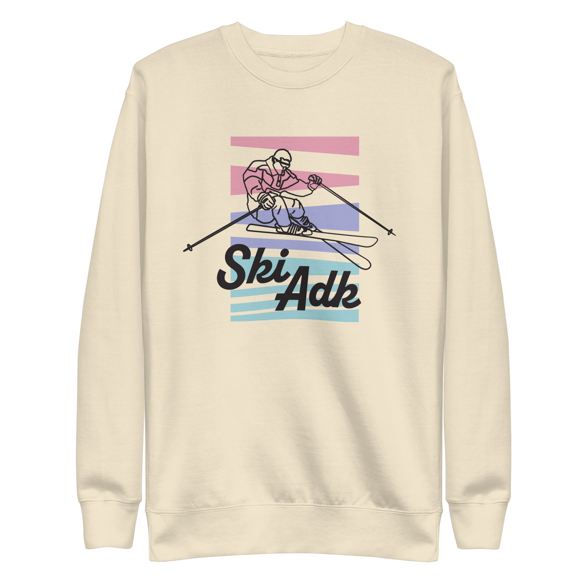 SkiADK Crew Sweatshirt for Men & Women - Cozy Fleece Pullover with Classic Fit - Perfect for Winter Sports, Skiing, Snowboarding & Casual Wear