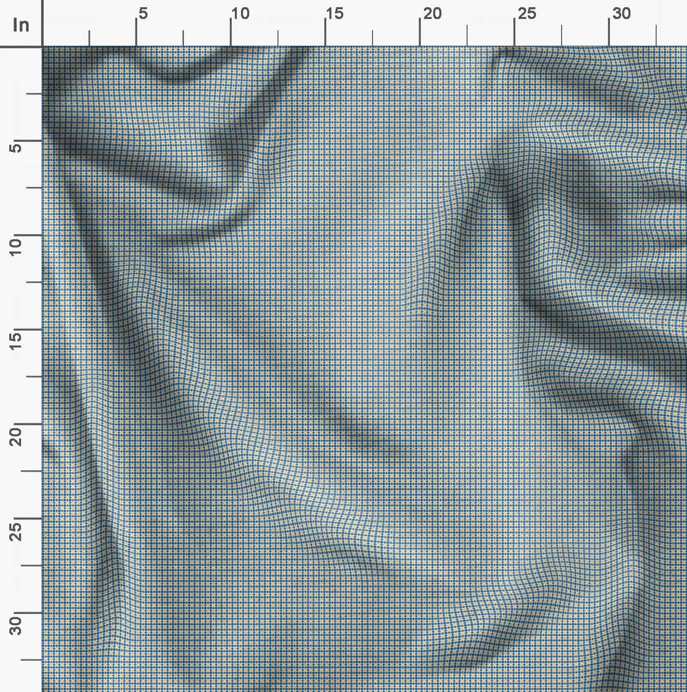 Soimoi Moss Georgette Blue Fabric by The Yard - 42 Inch Wide Diamond Geometric Print Fabric for Dresses, Curtains & Home Decor - Elegant Classic Printed Fabric for Sewing & DIY Projects