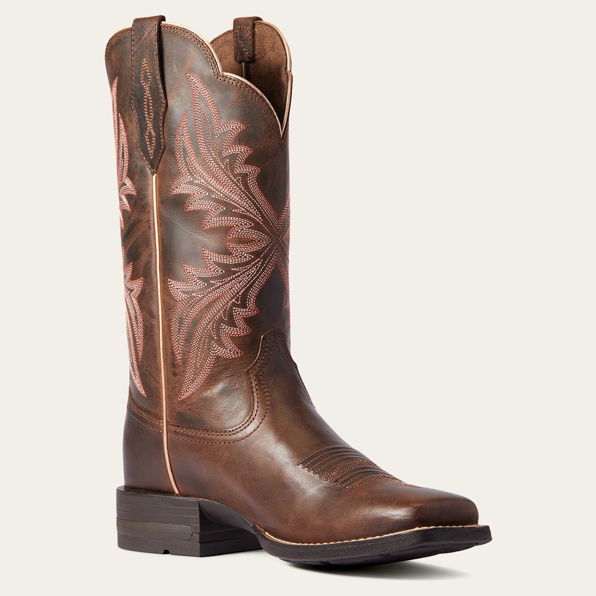 Ariat Women's West Bound Sassy Brown Square Toe Cowboy Boots - Comfortable Western Riding & Fashion Boots for Country Dancing, Rodeo & Everyday Wear