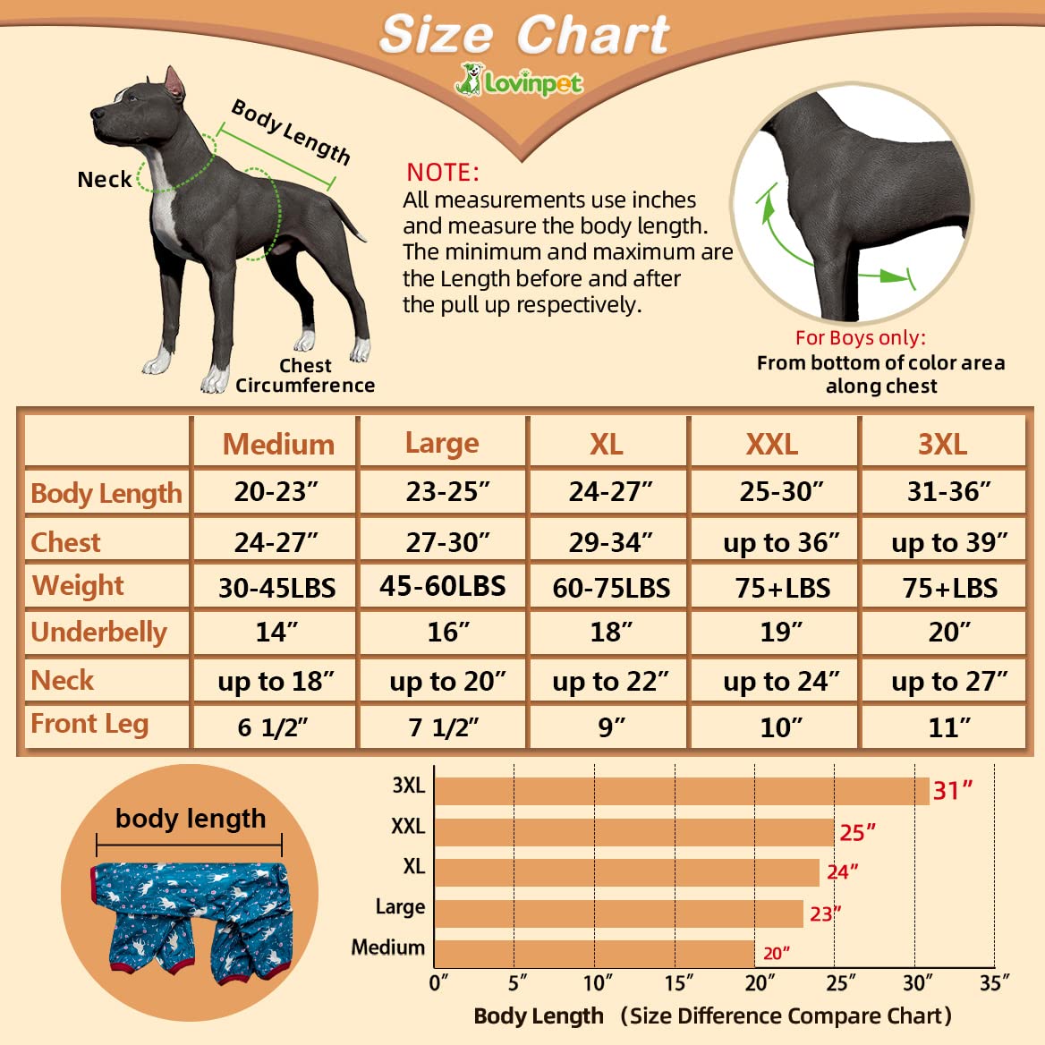 LovinPet Large Dog Shirt - Anti Licking Dog Undershirt for Coats, Anxiety Relief Onesie, Floral Pony Navy Print, Large Breed Dog Clothes & Pajamas | Perfect for Cold Weather, Post-Surgery Recovery, and Calming Anxious Pets