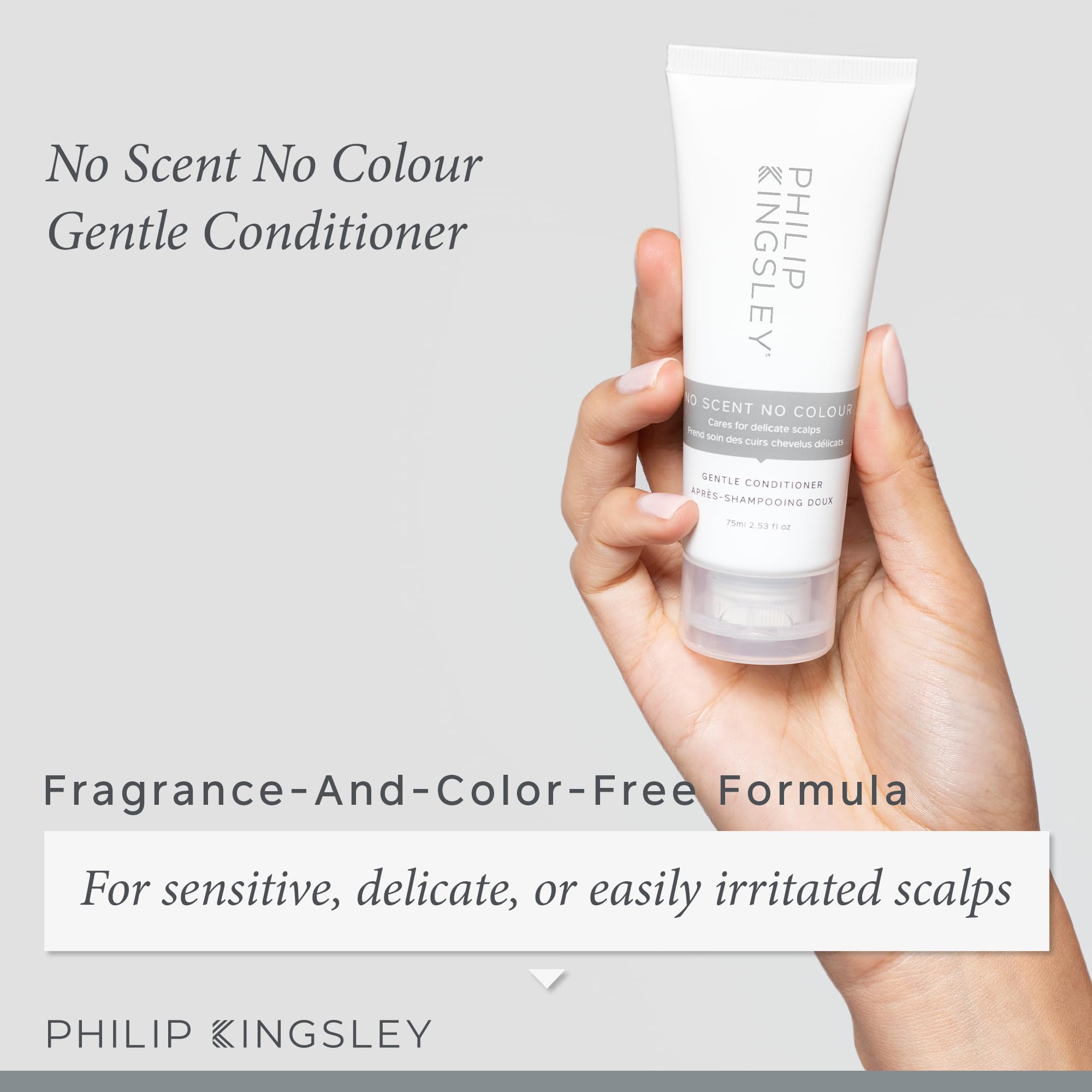 Philip Kingsley Scalp Care Discovery Kit - Fragrance-Free Shampoo & Conditioner + Overnight Scalp Serum for Sensitive Scalp | Soothe Irritation & Strengthen Hair | Perfect for Dry, Itchy Scalp & Hair Repair
