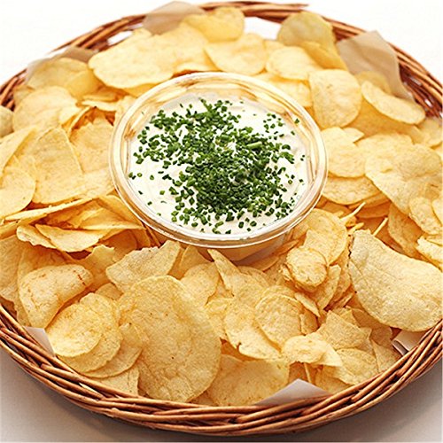 Bluelover Kitchen Microwave Apple Potato Vegetable Crisp Chip Slicer Maker - Easy & Fast Homemade Snacks for Healthy Chips, Fries, and Veggie Chips - Perfect for Parties, School Lunches, and Family Snack Time
