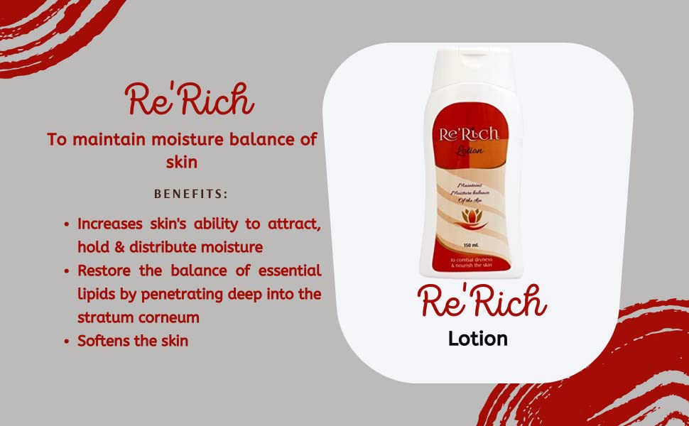 RE'RICH Hydrating Lotion 150ml - Moisturizing Face & Body Cream for Dry Skin | Daily Skincare Routine, Post-Shave Care, Travel Essential
