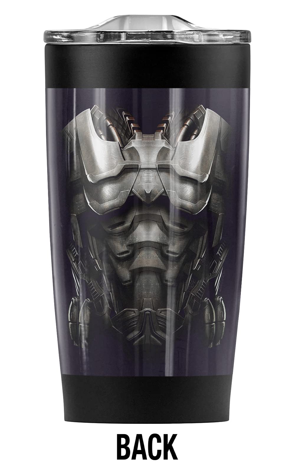 Superman Man of Steel Zod Armor 20oz Stainless Steel Tumbler - Vacuum Insulated Coffee Travel Mug with Leakproof Sliding Lid | Keeps Hot & Cold Beverages Perfect Temperature | Ideal for Office, Gym, Camping & Car Commutes