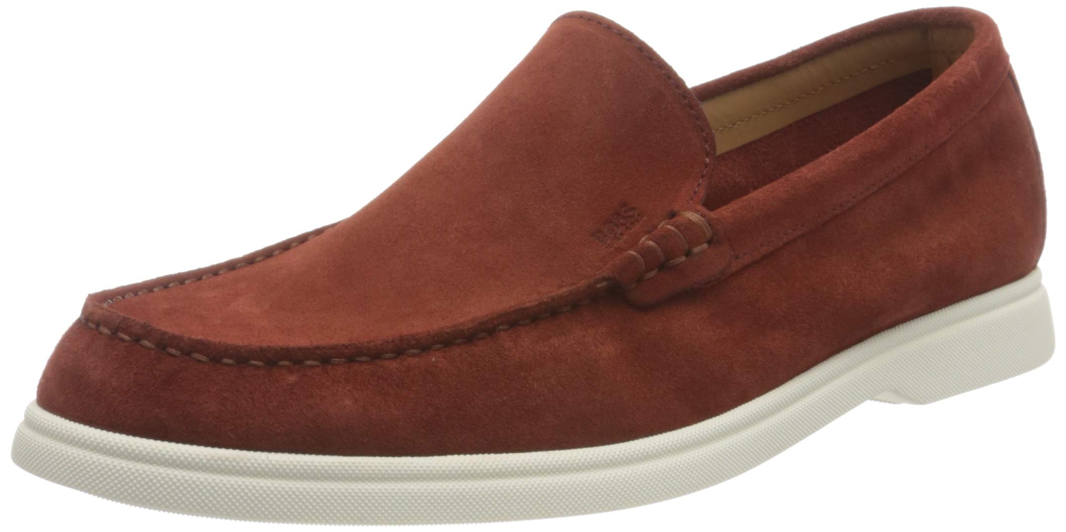 BOSS Men's Sienne Moccasin Shoes - Genuine Leather Slip-On Loafers for Casual Wear, Office & Outdoor Comfort Walking